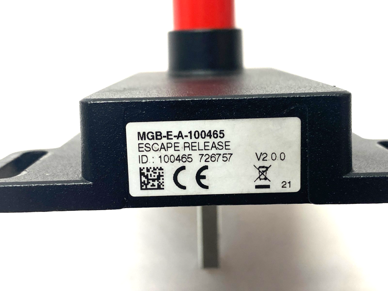 Euchner MGB-E-A-100465 Escape Release Handle Signal Red 100465 - Maverick Industrial Sales