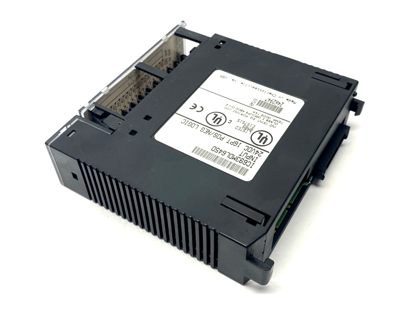 IC693MDL645D | GE Fanuc Input Module, 24VDC 16PT POS/NEG Logic Module - Used - Maverick Industrial Sales