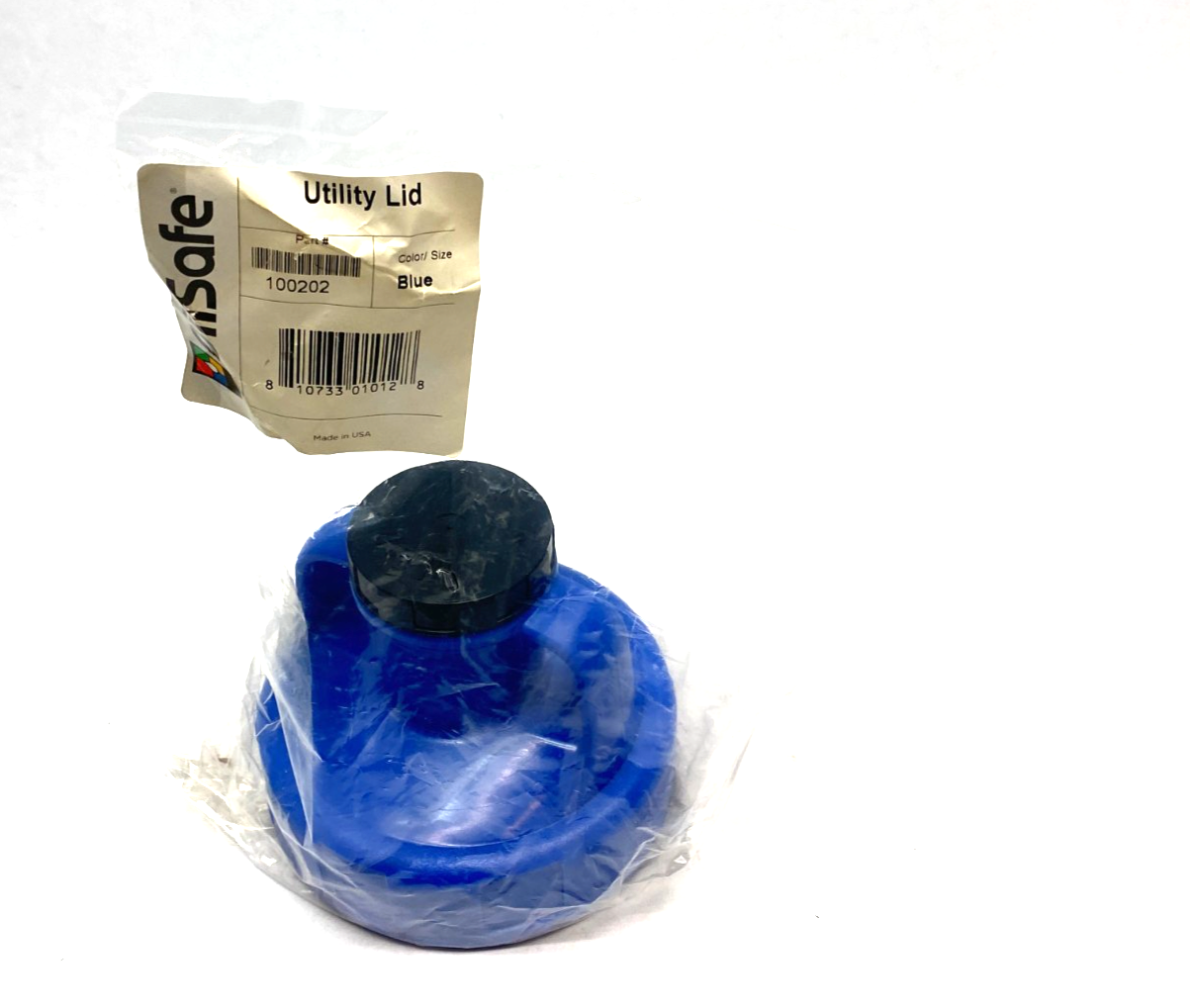 100202 | Oilsafe Utility Lid, Blue, 48mm Opening - New - Maverick Industrial Sales