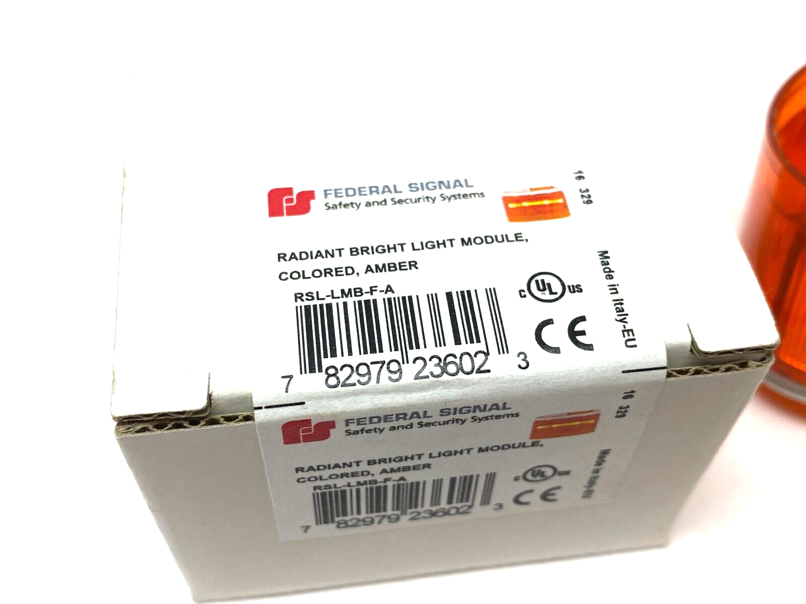 Federal Signal RSL-LMB-F-A Radiant Steady Bright Stack Light Module Amber - New – Open box - Maverick Industrial Sales