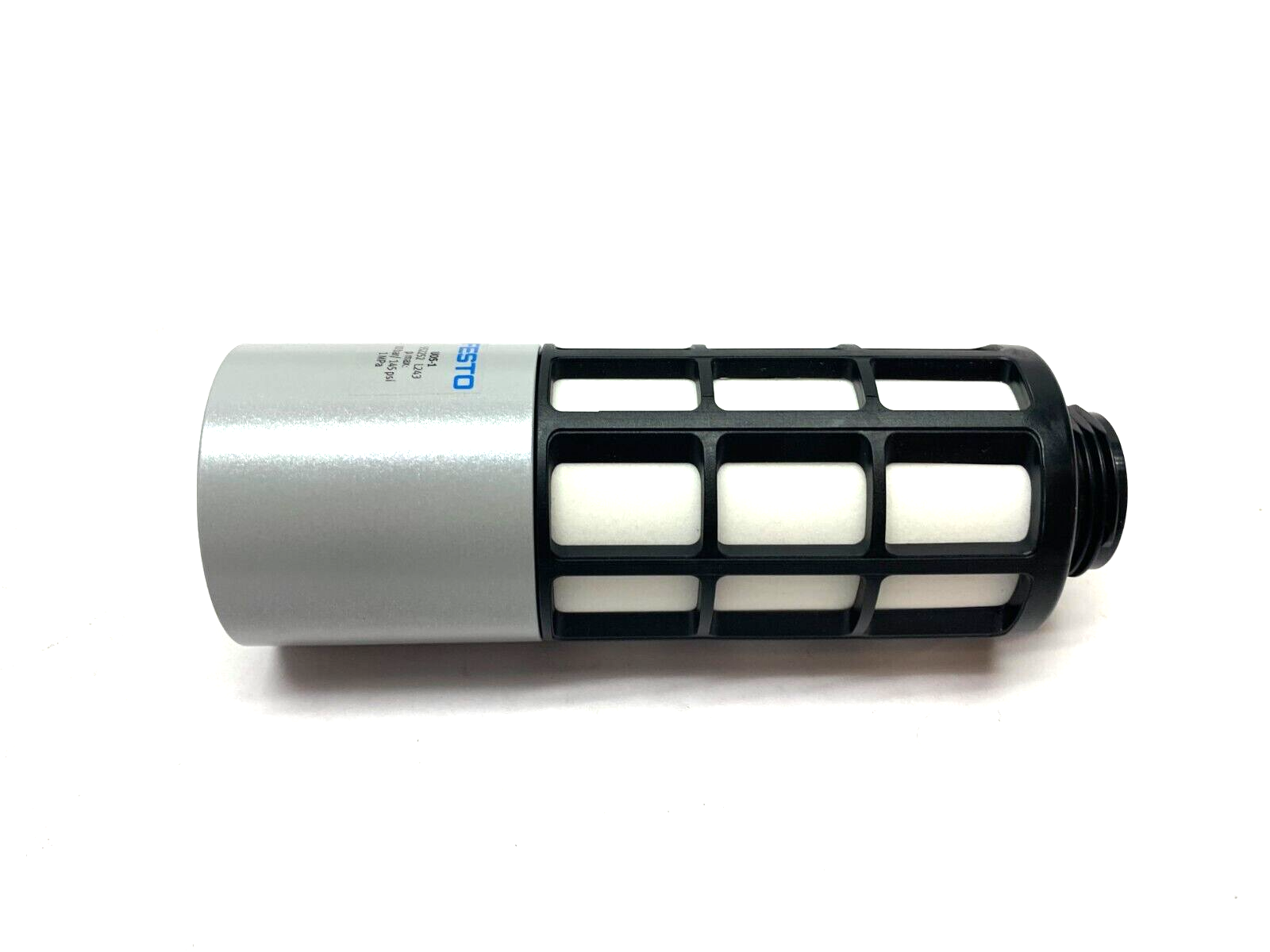 Festo UOS-1 Series J443 Pneumatic Silencer, 10 bar/145 PSI 1.0 Mpa Max 552252 - Maverick Industrial Sales