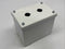 Hoffman E2PBXM Deep 2-Hole Pushbutton Enclosure White 6 x 4 x 4.75" - Maverick Industrial Sales