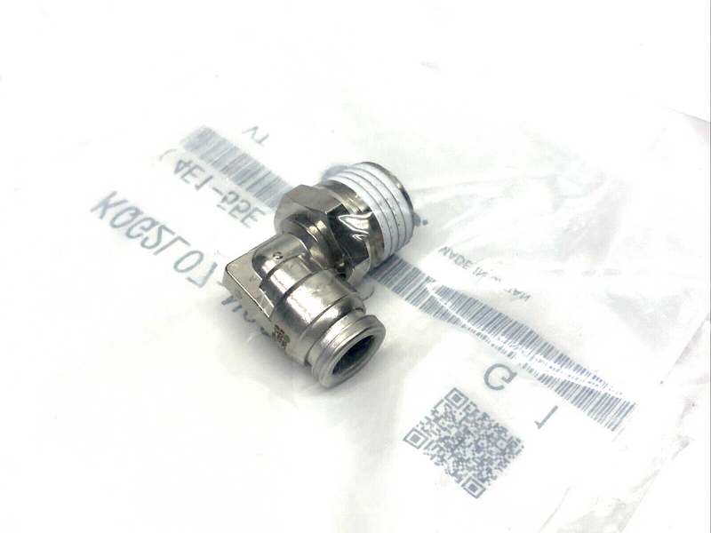 SMC KQG2L07-N02S Pneumatic Fitting, Male Elbow SS 1/4" Tube OD 1/4" NPT, SUS - Maverick Industrial Sales