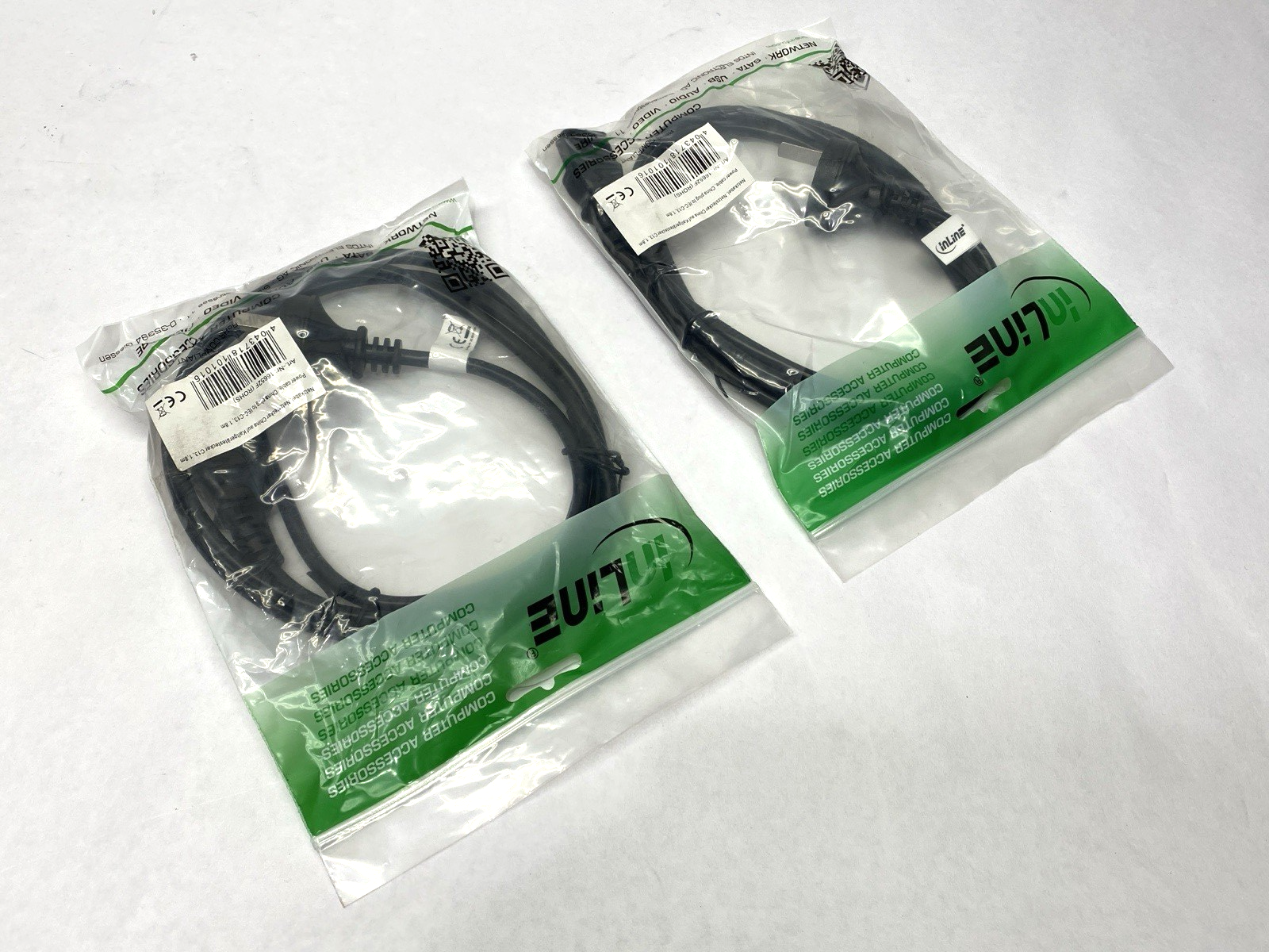 16652F | InLine Power Cable China Plug To IEC-C13 1.8m LOT OF 2 - New - Maverick Industrial Sales