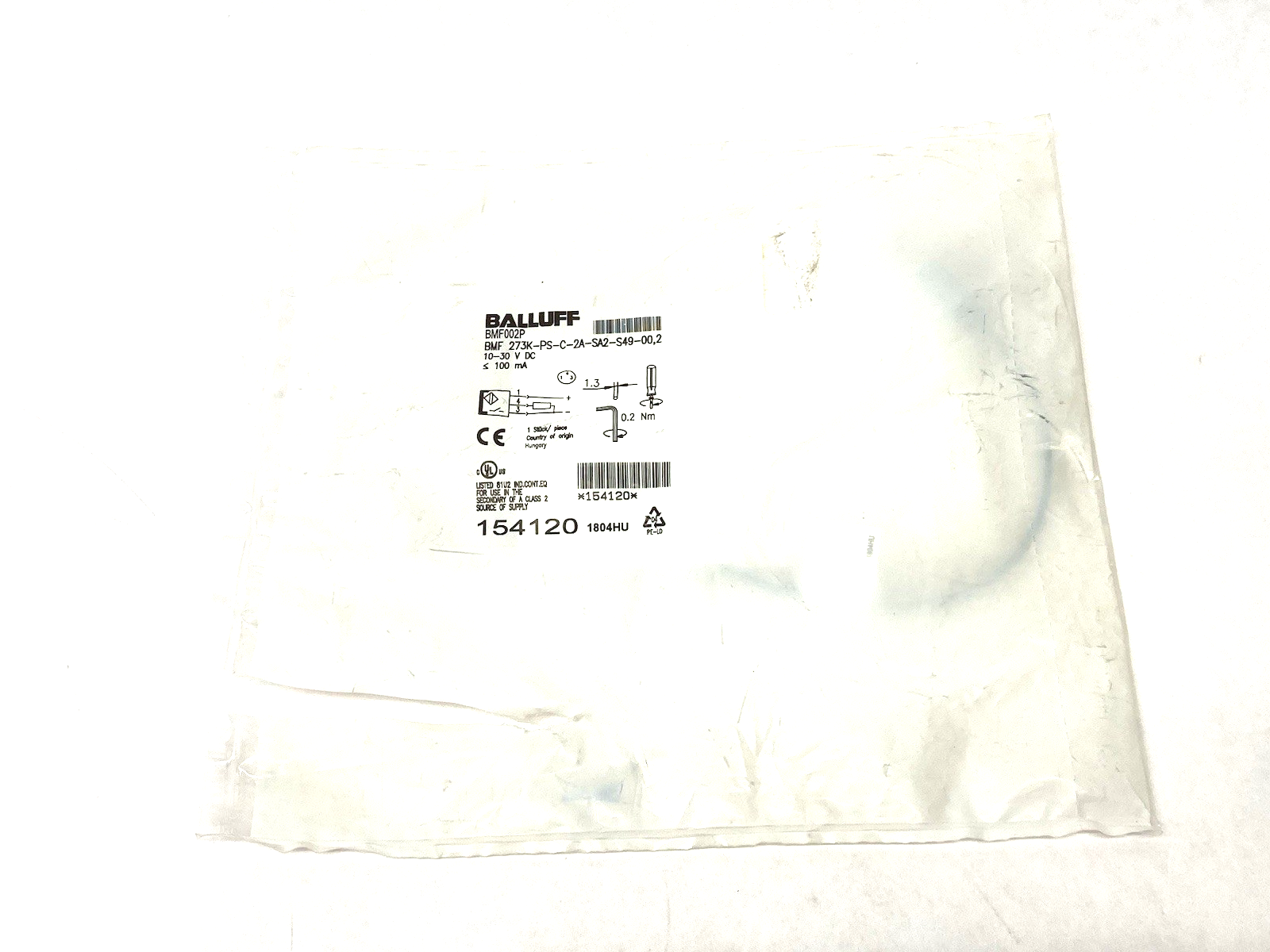 Balluff BMF002P C-Slot Magnetic Field Sensor BMF 273K-PS-C-2A-SA2-S49-00,2 - Maverick Industrial Sales