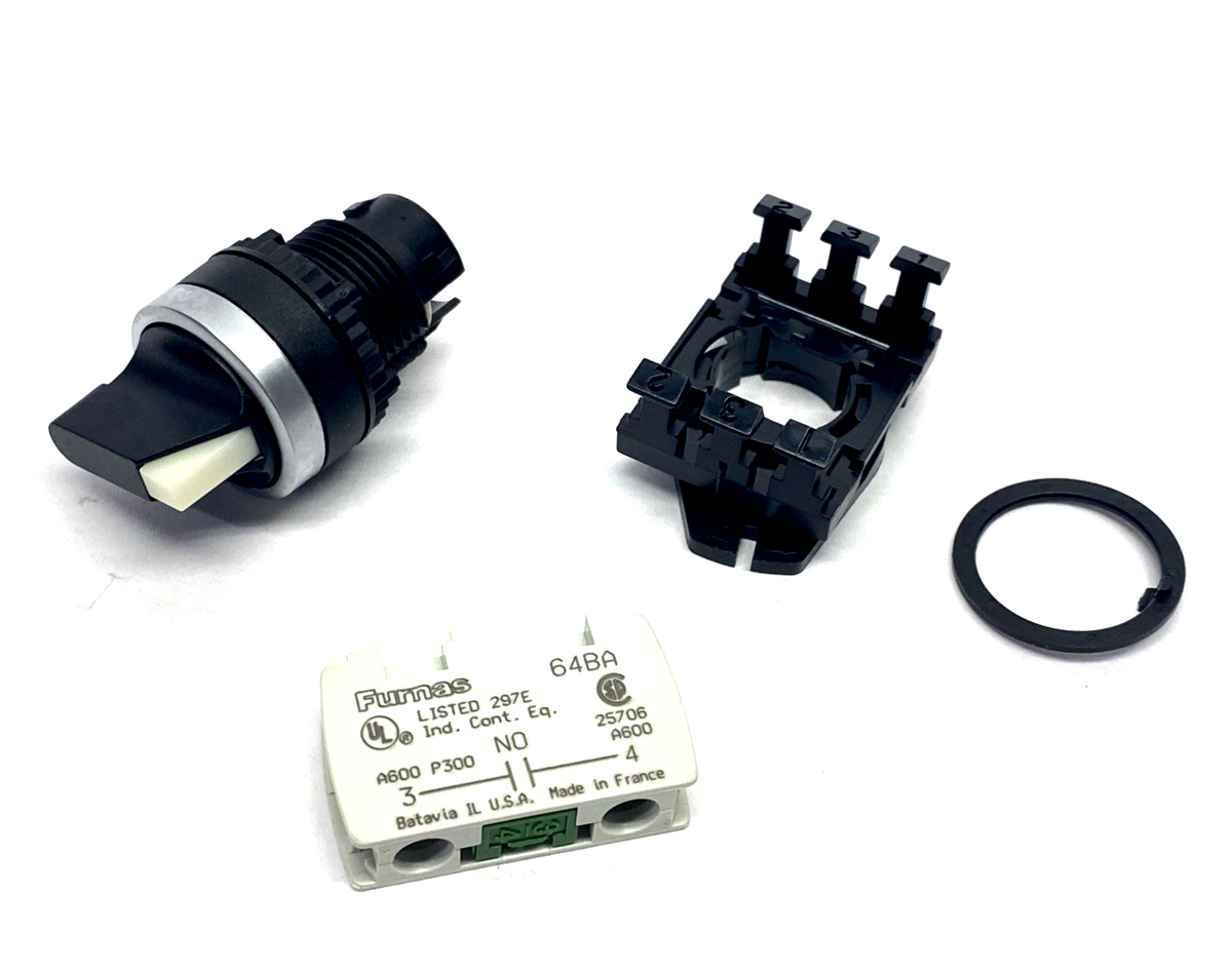 Furnas 28-48844 Selector Switch 2-Pos. 233000613301, G0376098 - Maverick Industrial Sales