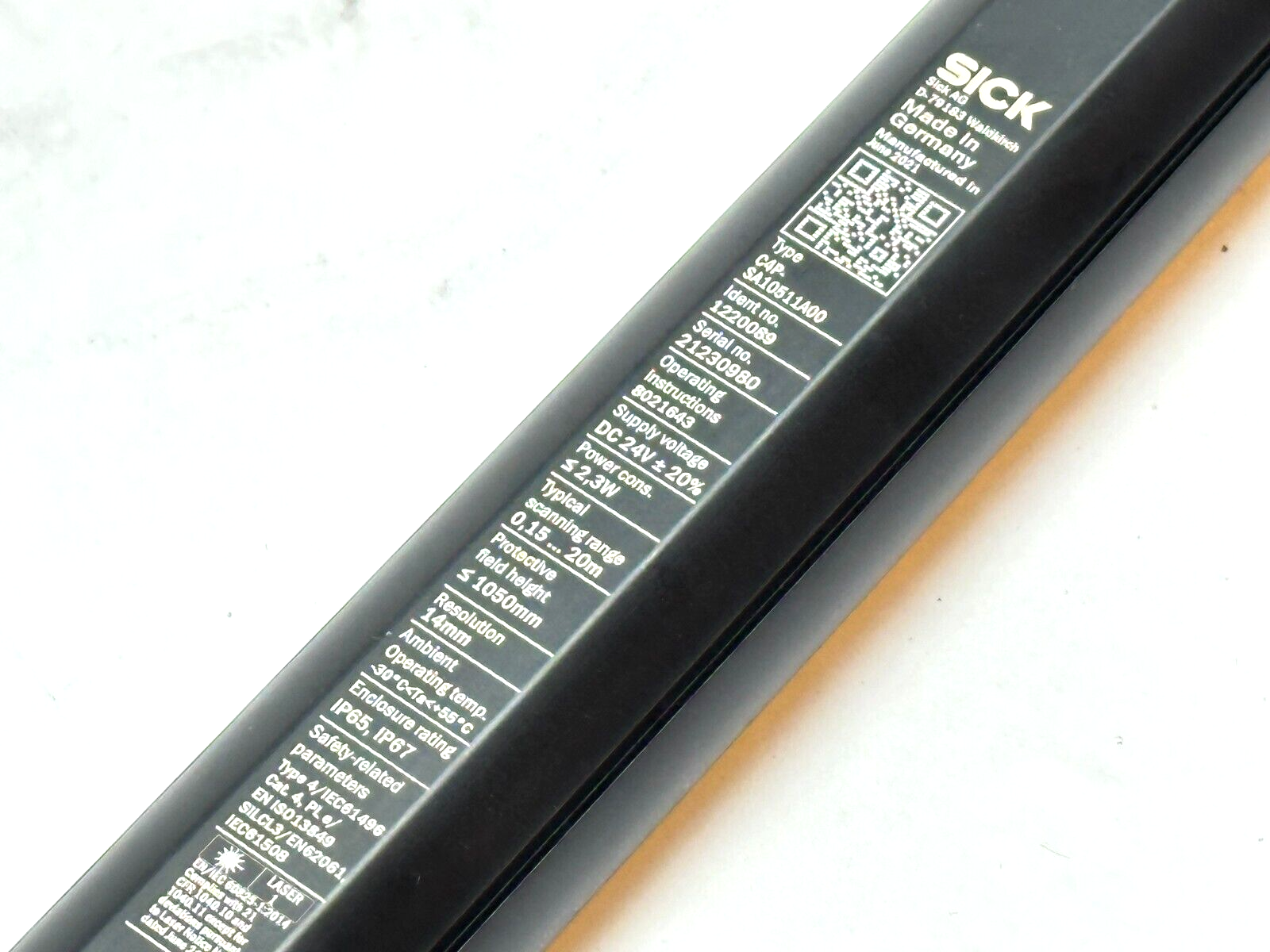 Sick C4P-SA10511A00 deTec4 Safety Light Curtain Sender 24VDC 1220089 - Maverick Industrial Sales