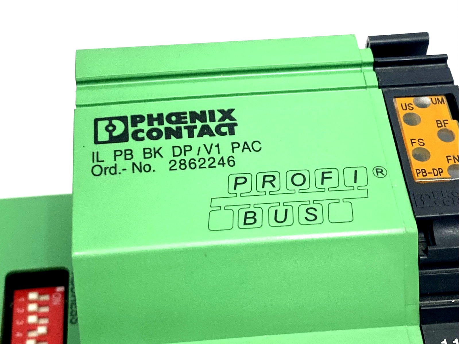 IL PB BK DP/V1-PAC | Phoenix Contact Bus Coupler, PROFIBUS DP, D-SUB-9 2862246 - Used - Maverick Industrial Sales