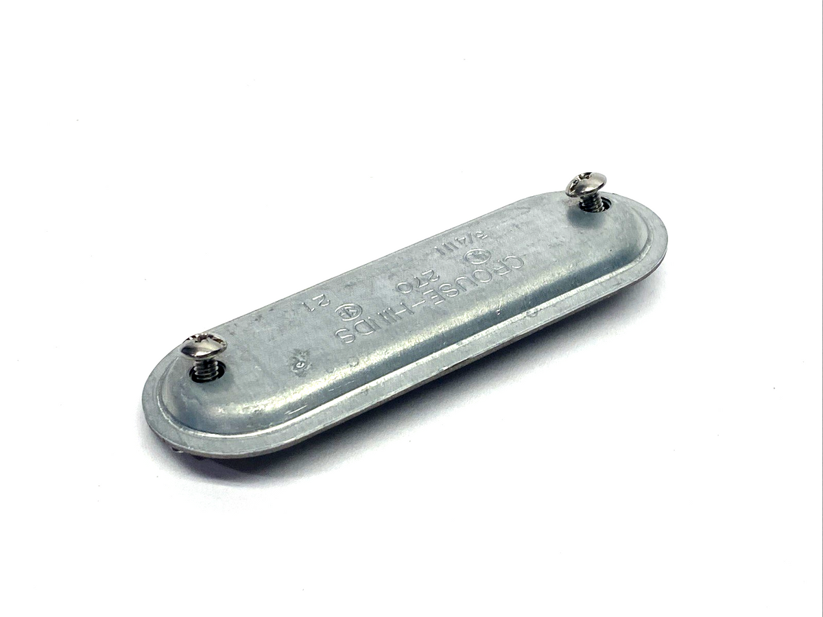 Eaton 270 Crouse-Hinds Condulet Wedge Nut Cover, Sheet Steel, 3/4" LOT OF 4 - Maverick Industrial Sales