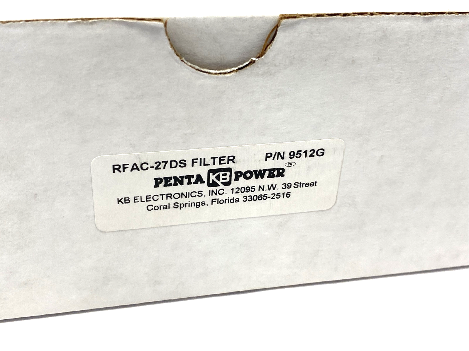 KB Electronics 9512G Penta Power AC Line Filter RFAC-27DS RFAC-27-2G - Maverick Industrial Sales