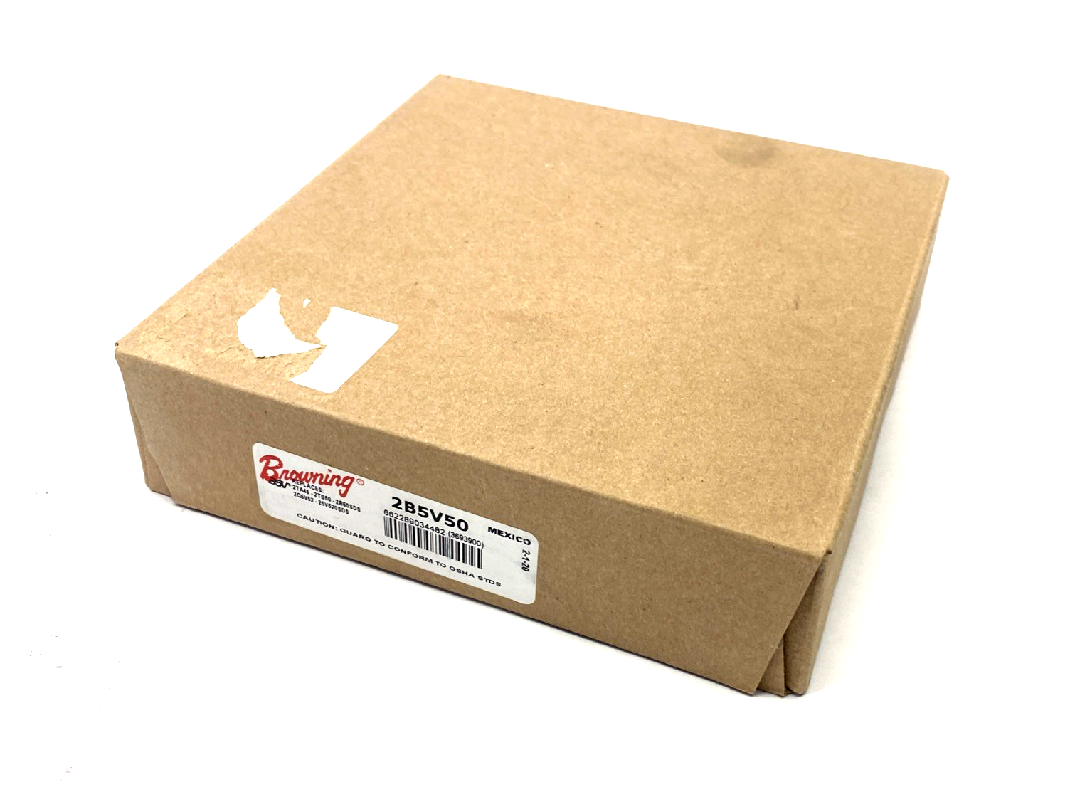 2B5V50 | Browning V-Belt Pulley, 2-Groove, Split Taper, 5.28" O.D. - New - Maverick Industrial Sales