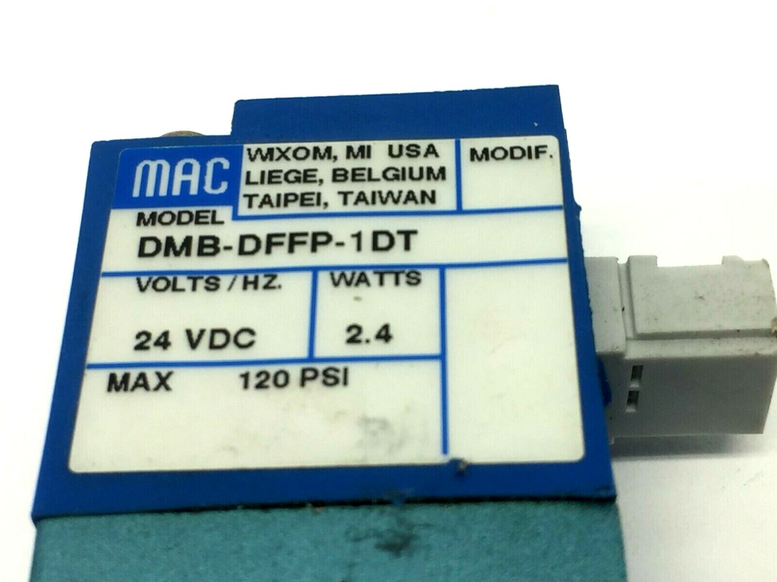 MAC Valves DMB-DFFP-1DT Solenoid Valve - Used - Maverick Industrial Sales
