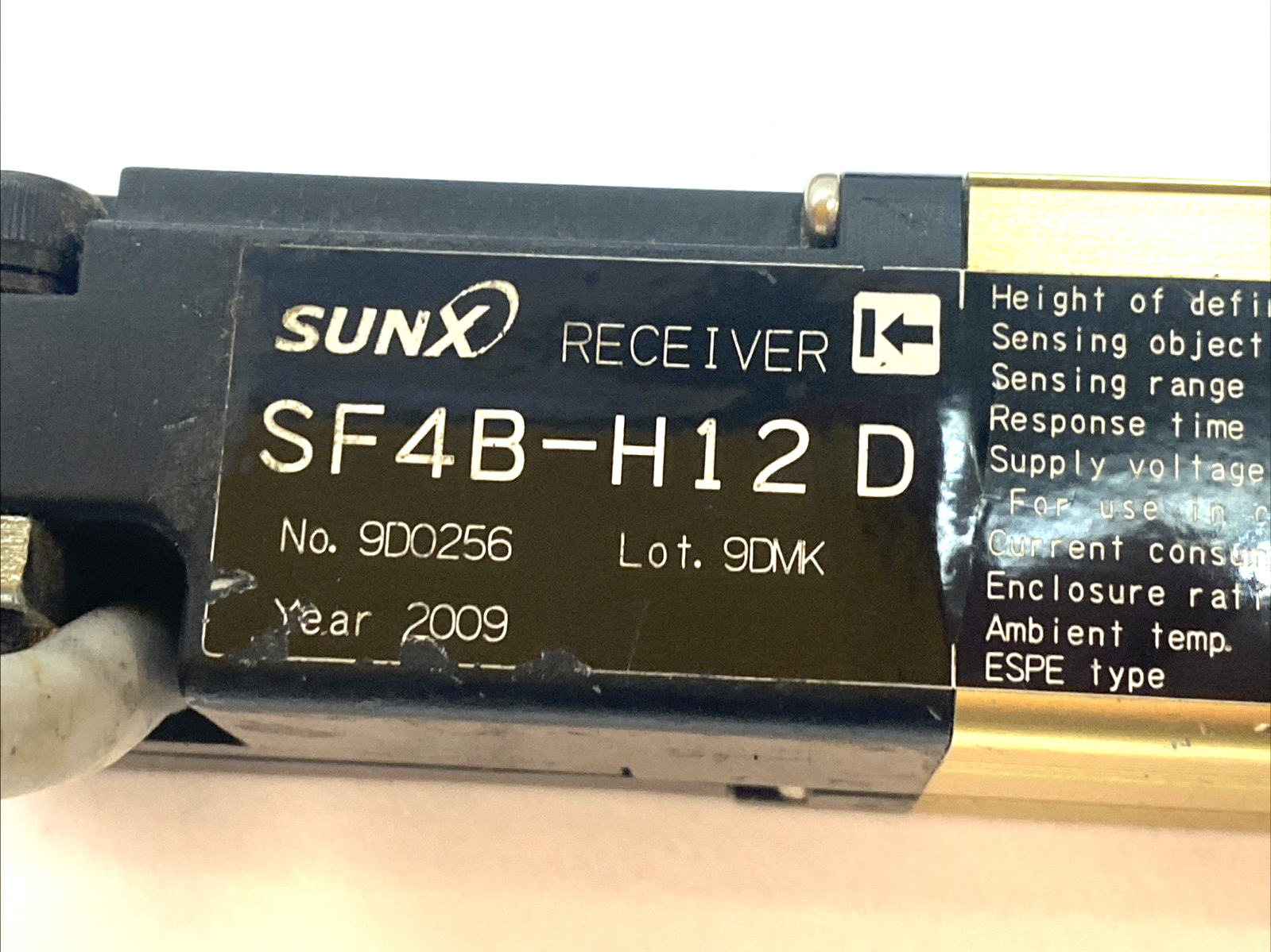 Sunx SF4B-H12D/E Safety Light Curtain Set 230mm 12-Beam - Emitter Receiver - Maverick Industrial Sales
