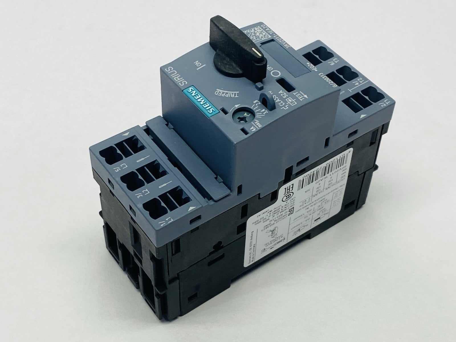 Siemens 3RV2011-1EA20 Circuit Breaker Size S00 Class 10 2.8-4.0A - Maverick Industrial Sales