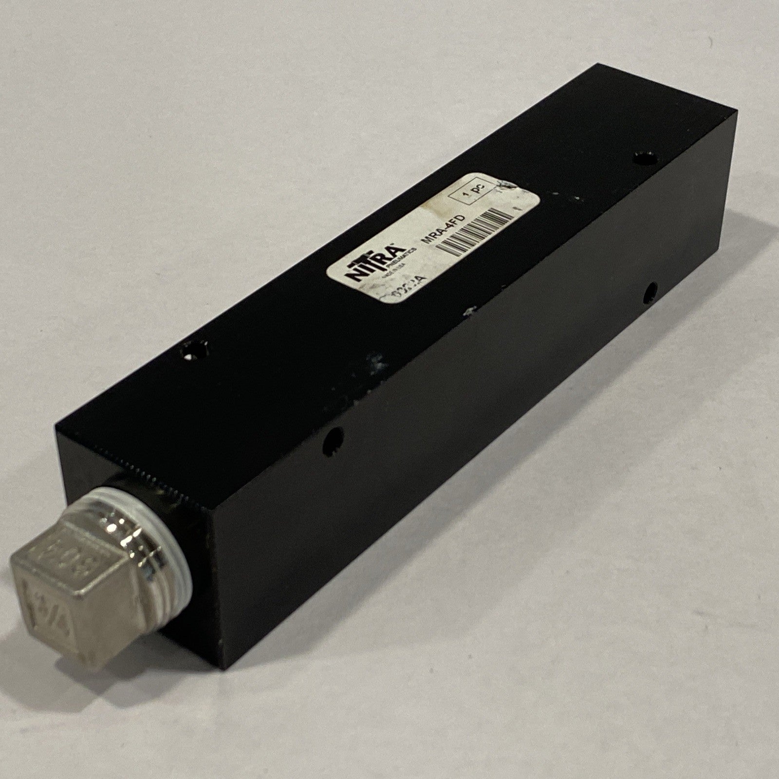 Nitra MRA-4FD Pneumatic Valve Manifold Aluminum Black, 4 Station - Maverick Industrial Sales