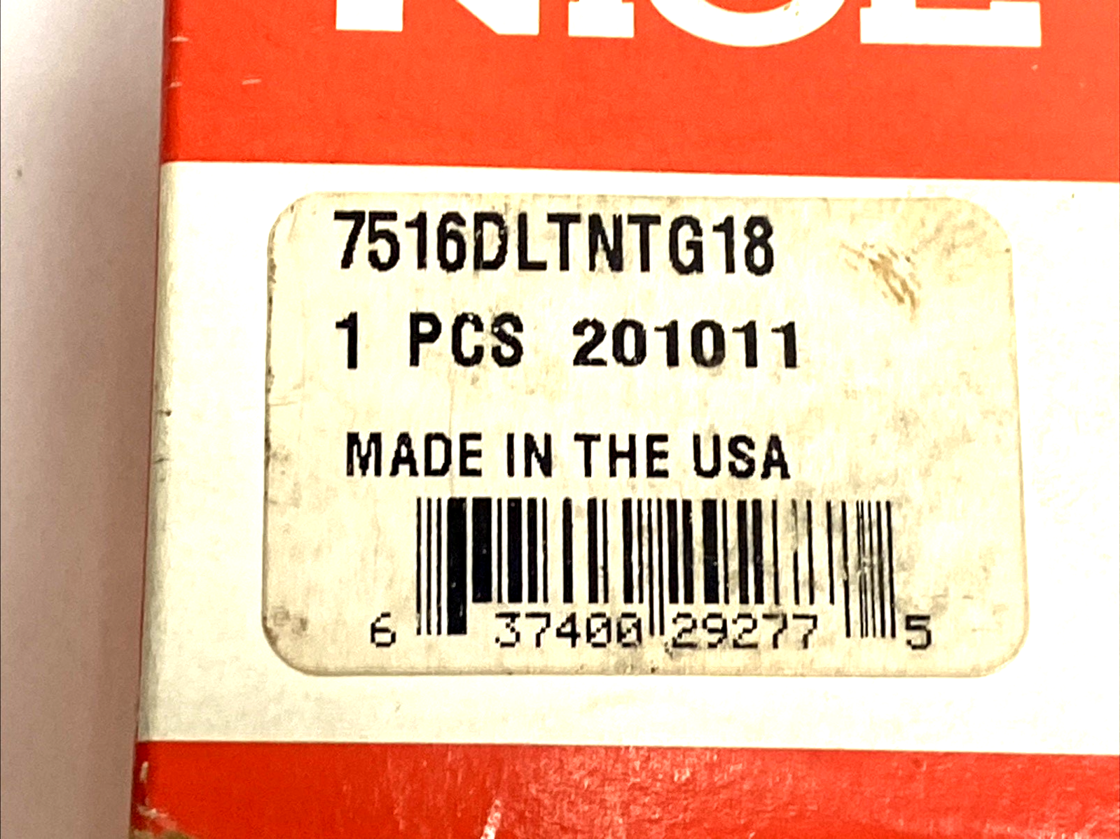 7516DLTNTG18 | NICE RBC 7500 Series Heavy Duty Deep Groove Ball Bearing- New - Maverick Industrial Sales