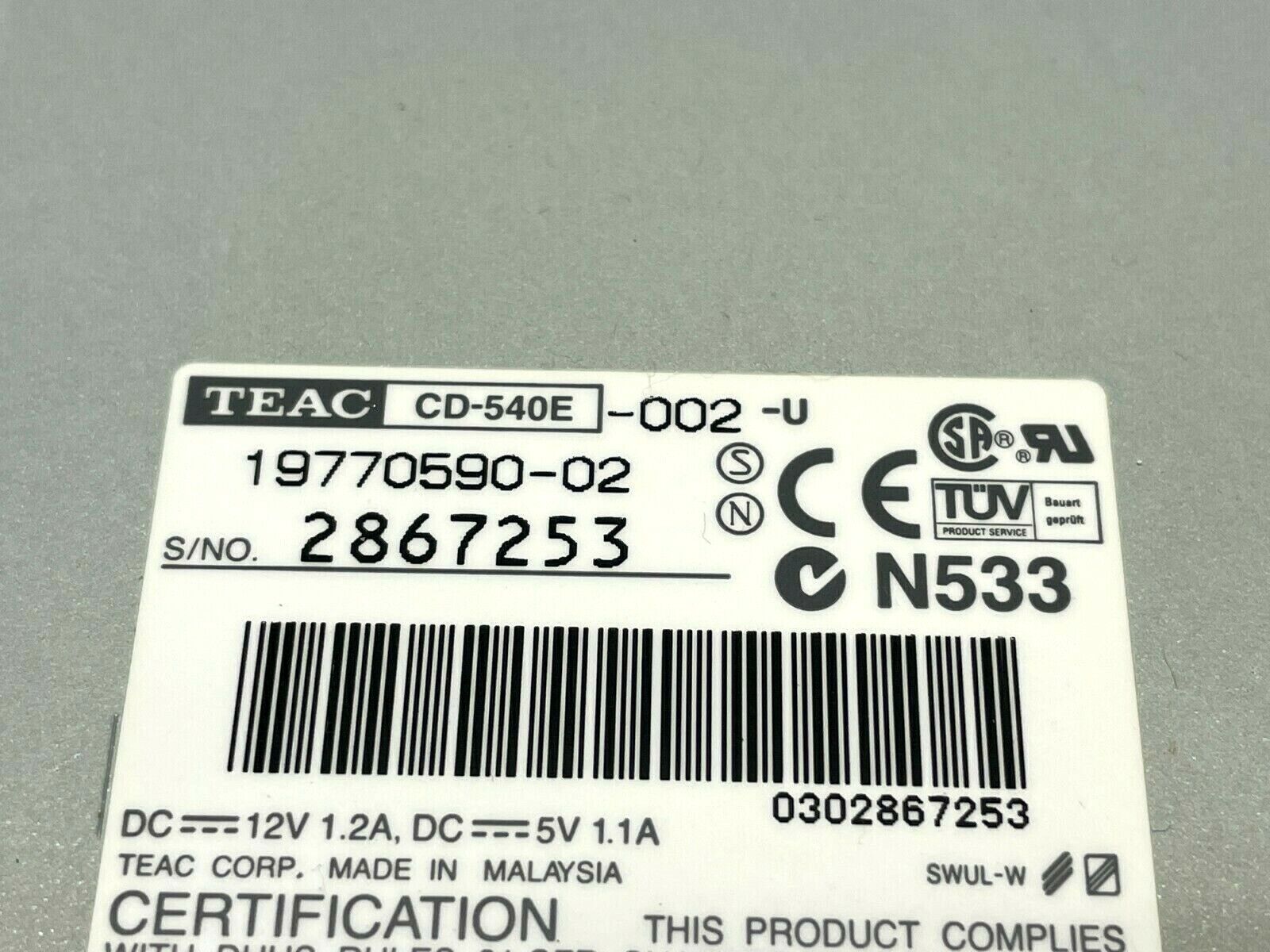 Teac CD-540E-002-U CD Disk Drive 19770590-02 - Maverick Industrial Sales