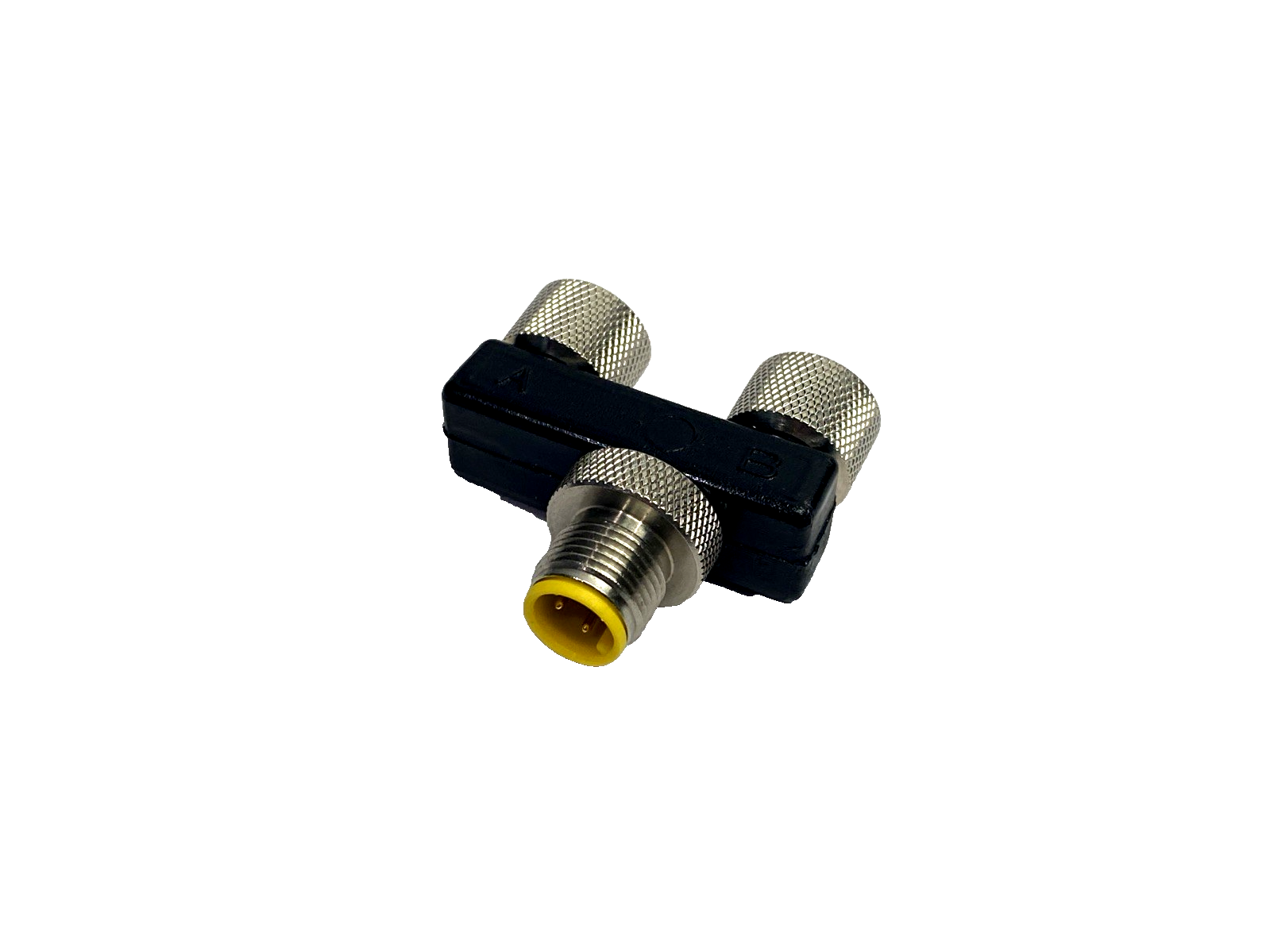 ASBS 2 M12-S2326,ASBS 2-M12-S2326,600000113 | Lumberg ASBS 2 M12-S2326 Splitter Connector 4-Pin M12 Female x2 To 4-Pin Male - New – Open box - Maverick Industrial Sales