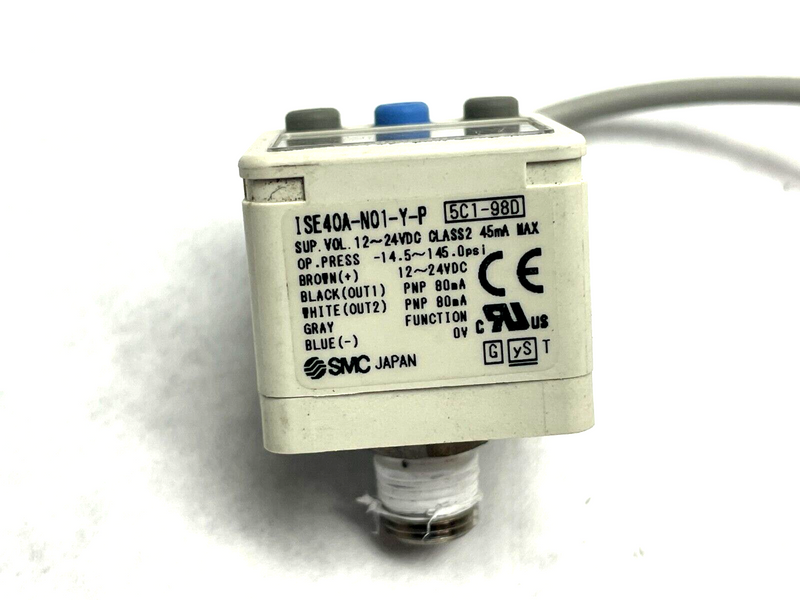 SMC ISE40A-N01-Y-P Pressure Switch - Maverick Industrial Sales