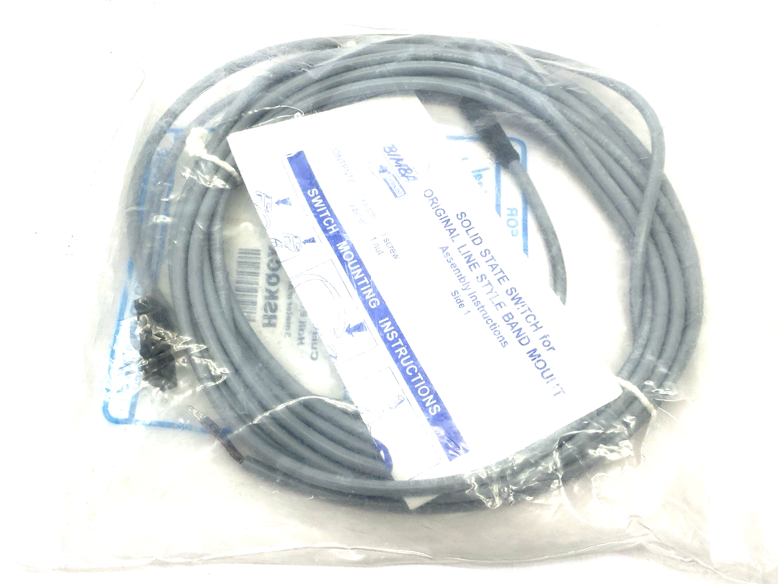 IMI Bimba HSKQCX Current Sinking Hall Effect Switch, NPN, w/ 5m Mating Cable - Maverick Industrial Sales