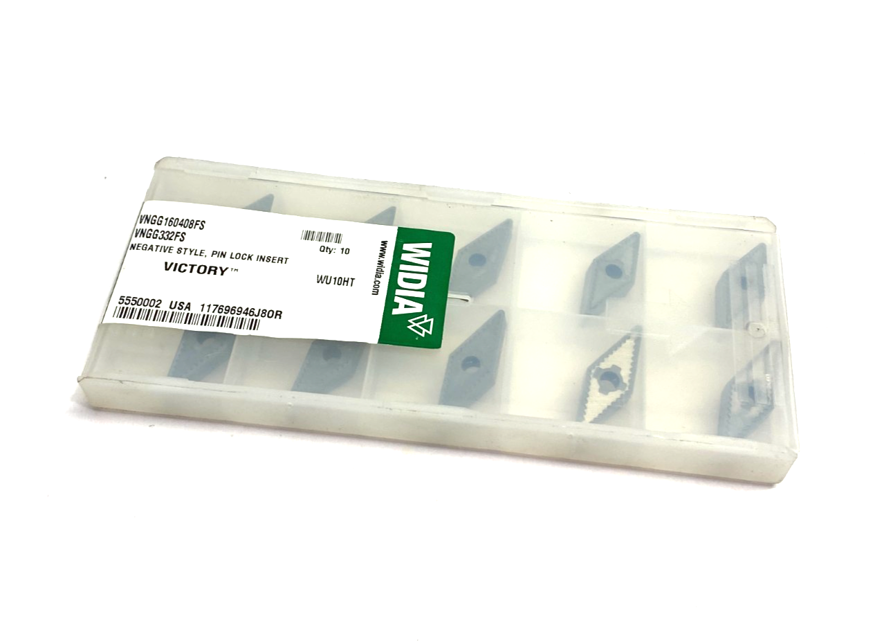 Widia 5550002 Victory™ Finishing Sharp Turning Insert VNGG160408FS PKG OF 10 - Maverick Industrial Sales