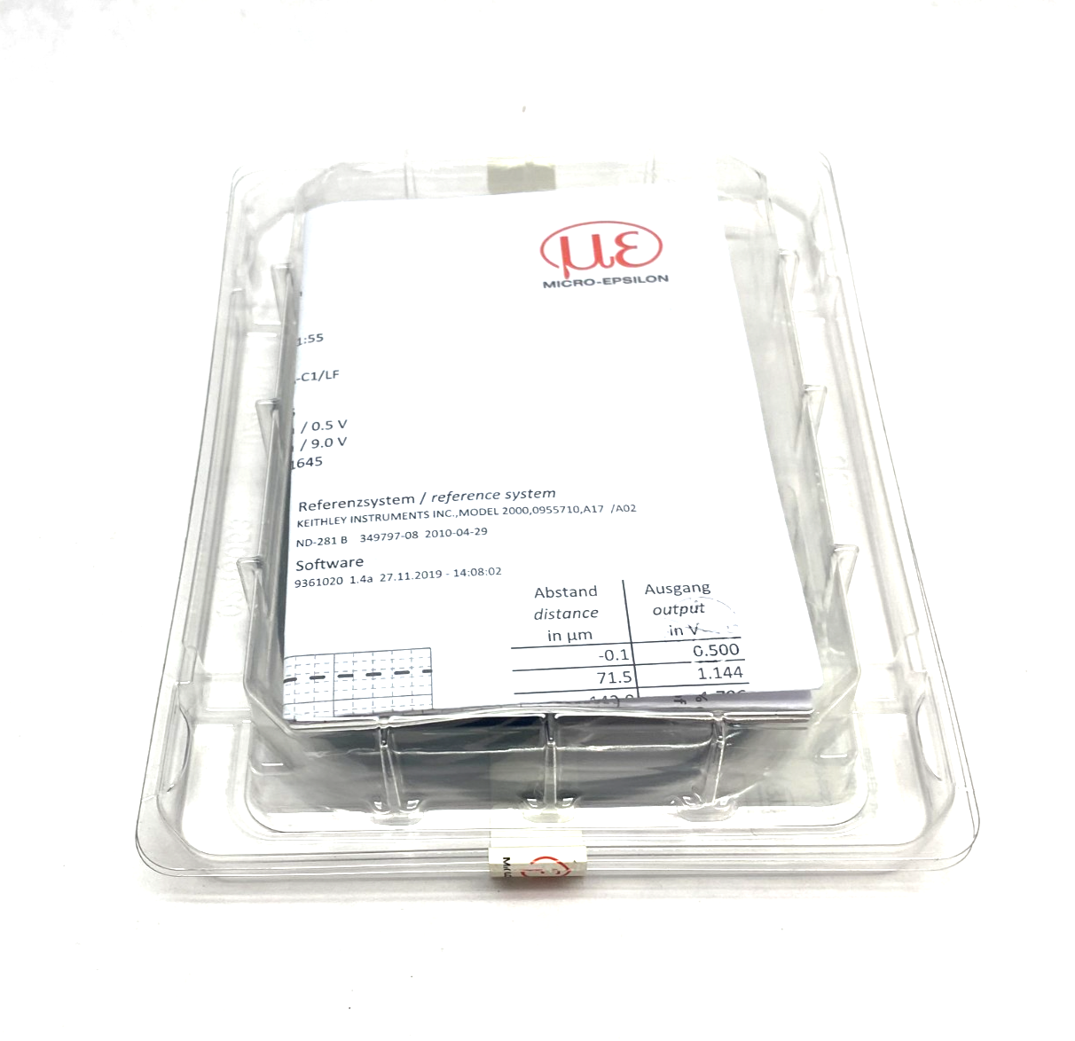 Micro-Epsilon DT3005-U1-A-C1/LF eddyNCDT Inductive Measuring Sensor 4314009 - Maverick Industrial Sales