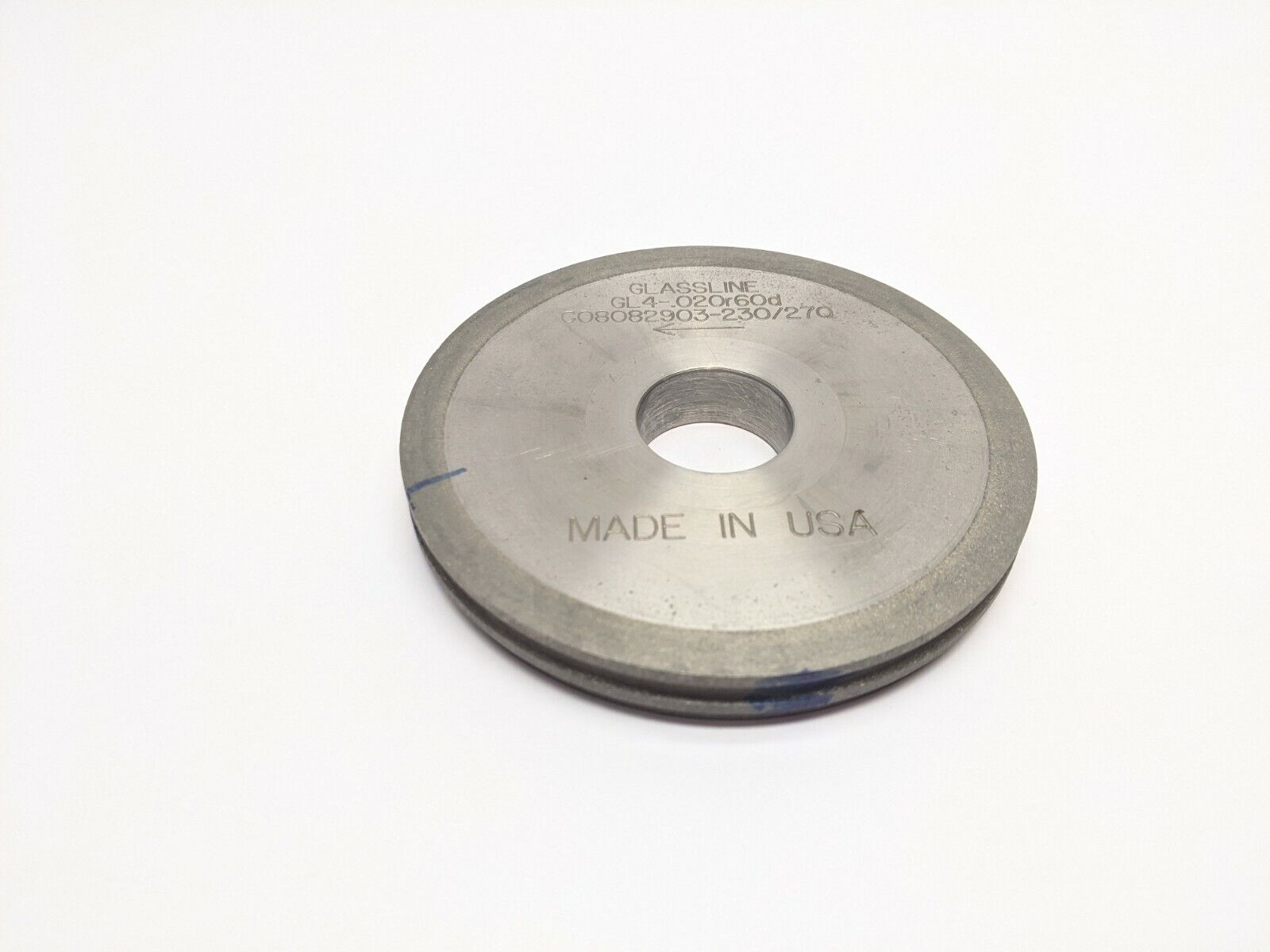 GL4 .020r60d 230/270 | Glassline Diamond Wheel Tooling Glass Cutter - Used - Maverick Industrial Sales