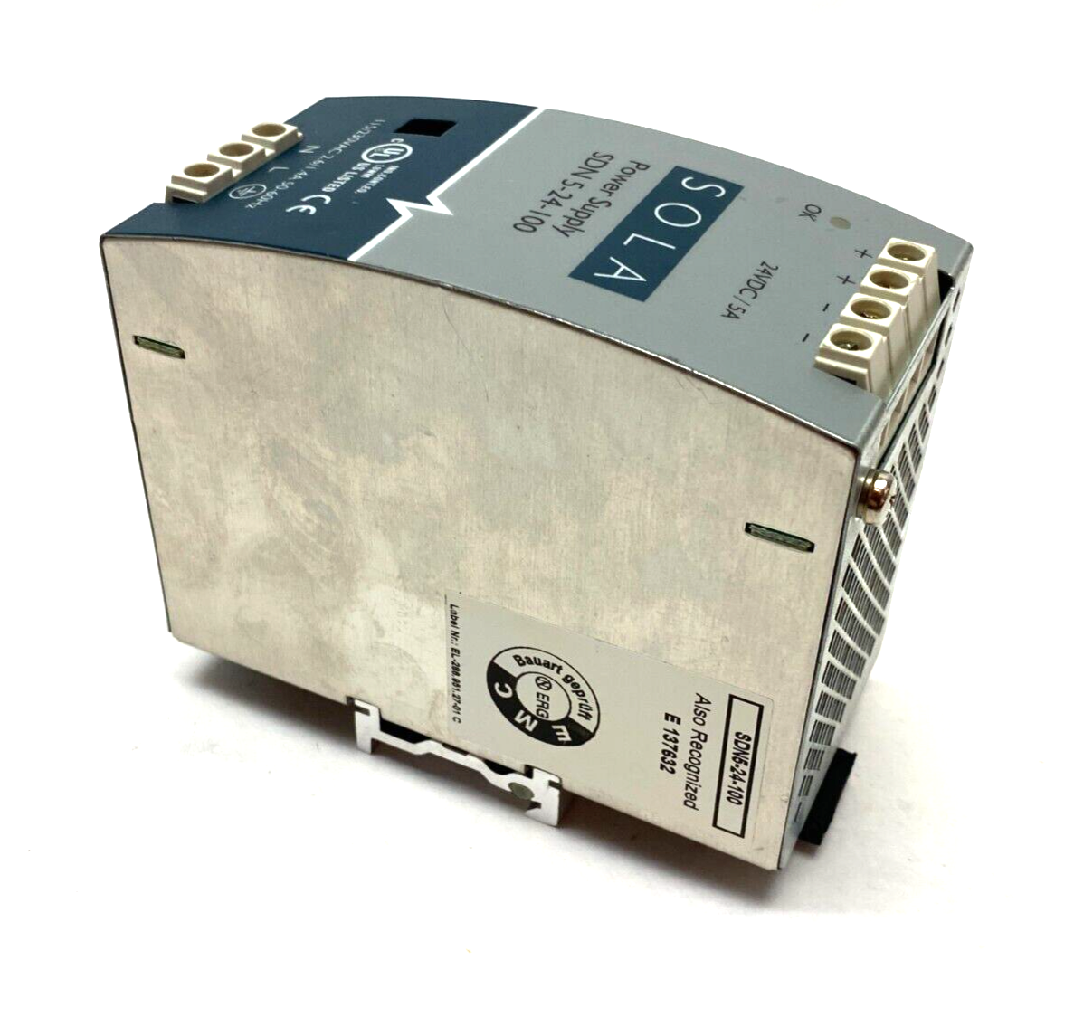 SDN5-24-100 | Emerson Sola Power Supply 115/230VAC 2.6/1.4A 50-60Hz - Used - Maverick Industrial Sales