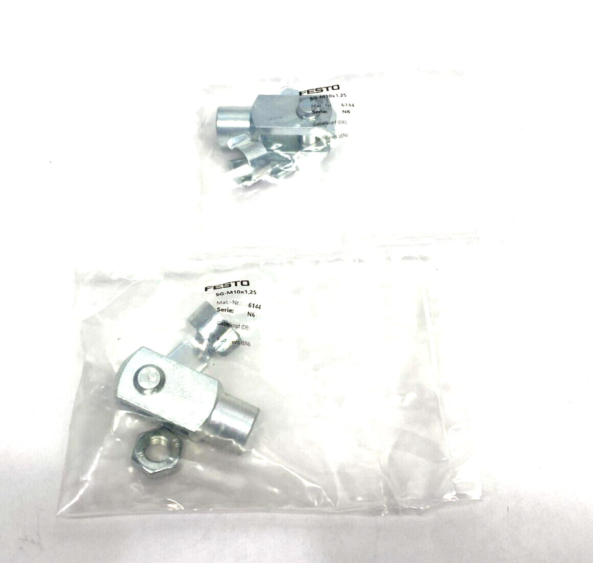 Festo SG-M10x1,25 Rod Clevis 6144 LOT OF 2 - Maverick Industrial Sales