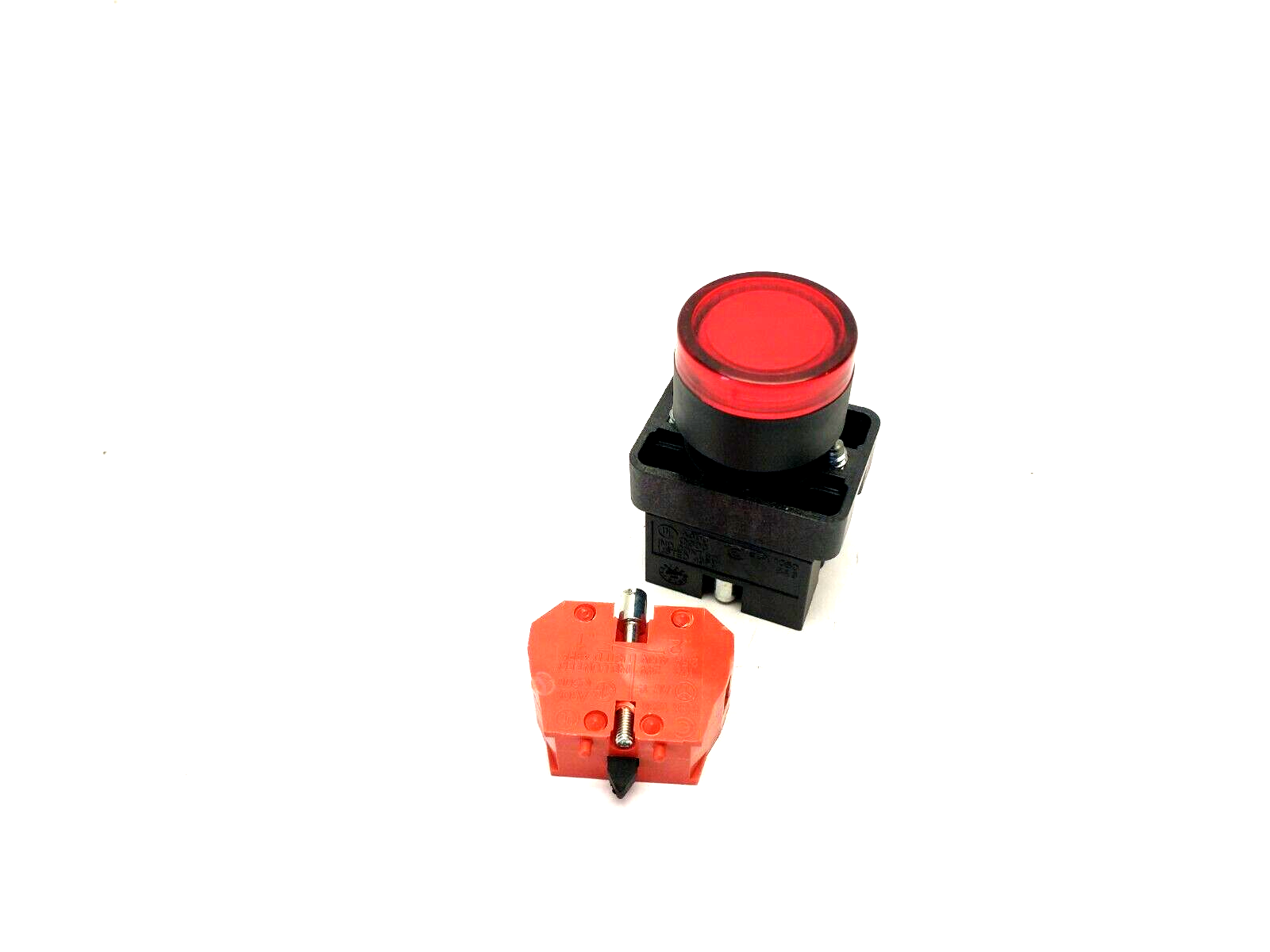 GCX3201-24L,ECX1030 | Automation Direct GCX3201-24L 22mm Red Pushbutton 30mm Operator ECX1030 Contact - New - Maverick Industrial Sales