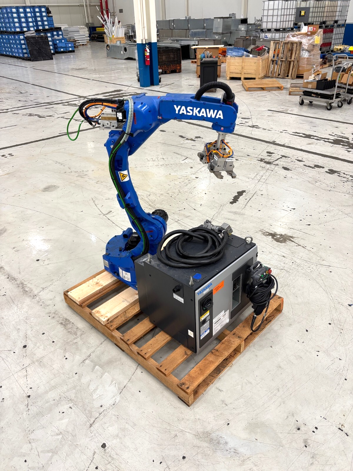 Yaskawa YR-1-06VXH12-A00 Robot System, YRC1000/GP12 Controller ERAR-1000, 2017 - Maverick Industrial Sales