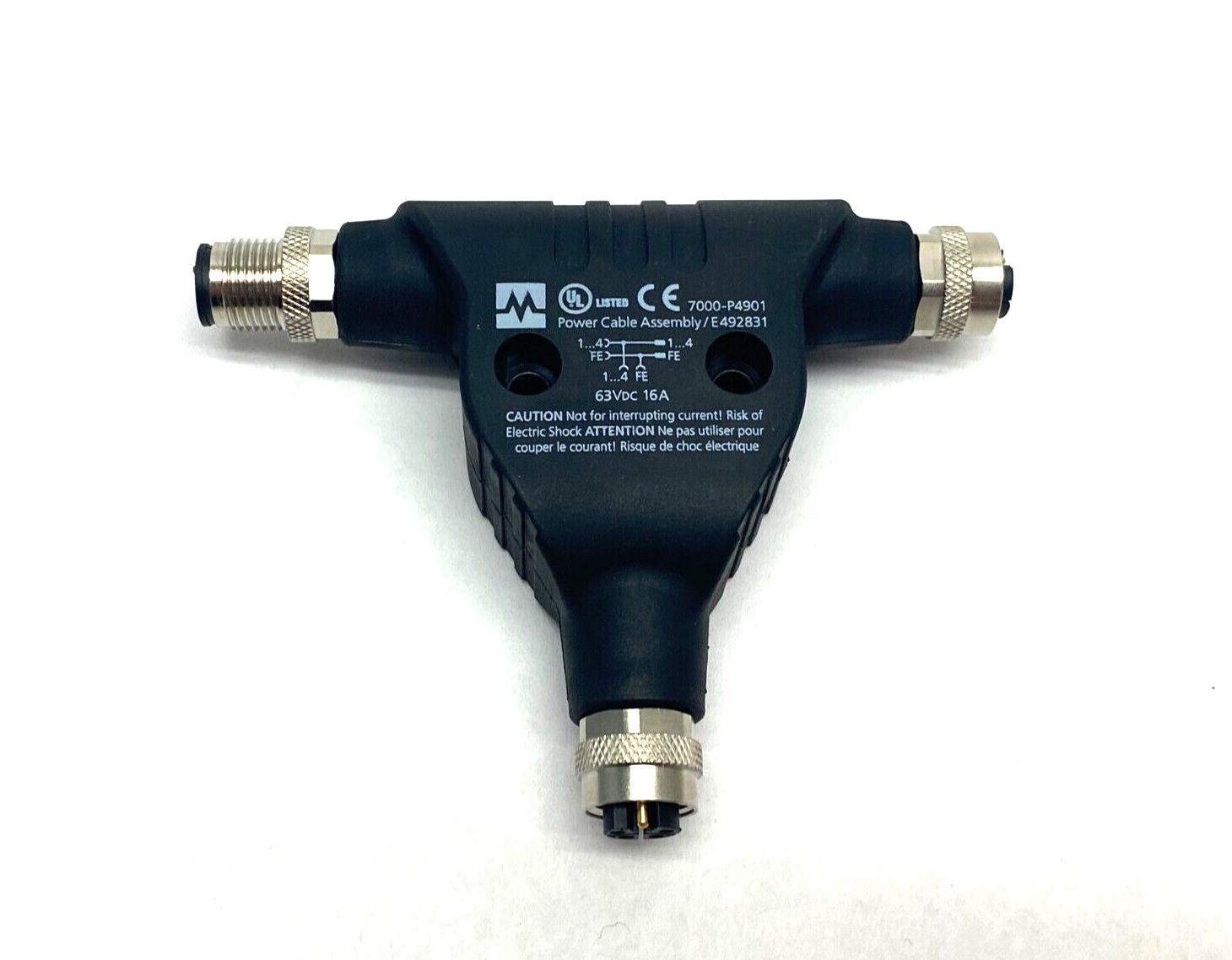 Murrelektronik 7000-P4901-0000000 T-Coupler M12 Axial M to F L-Coded - Maverick Industrial Sales