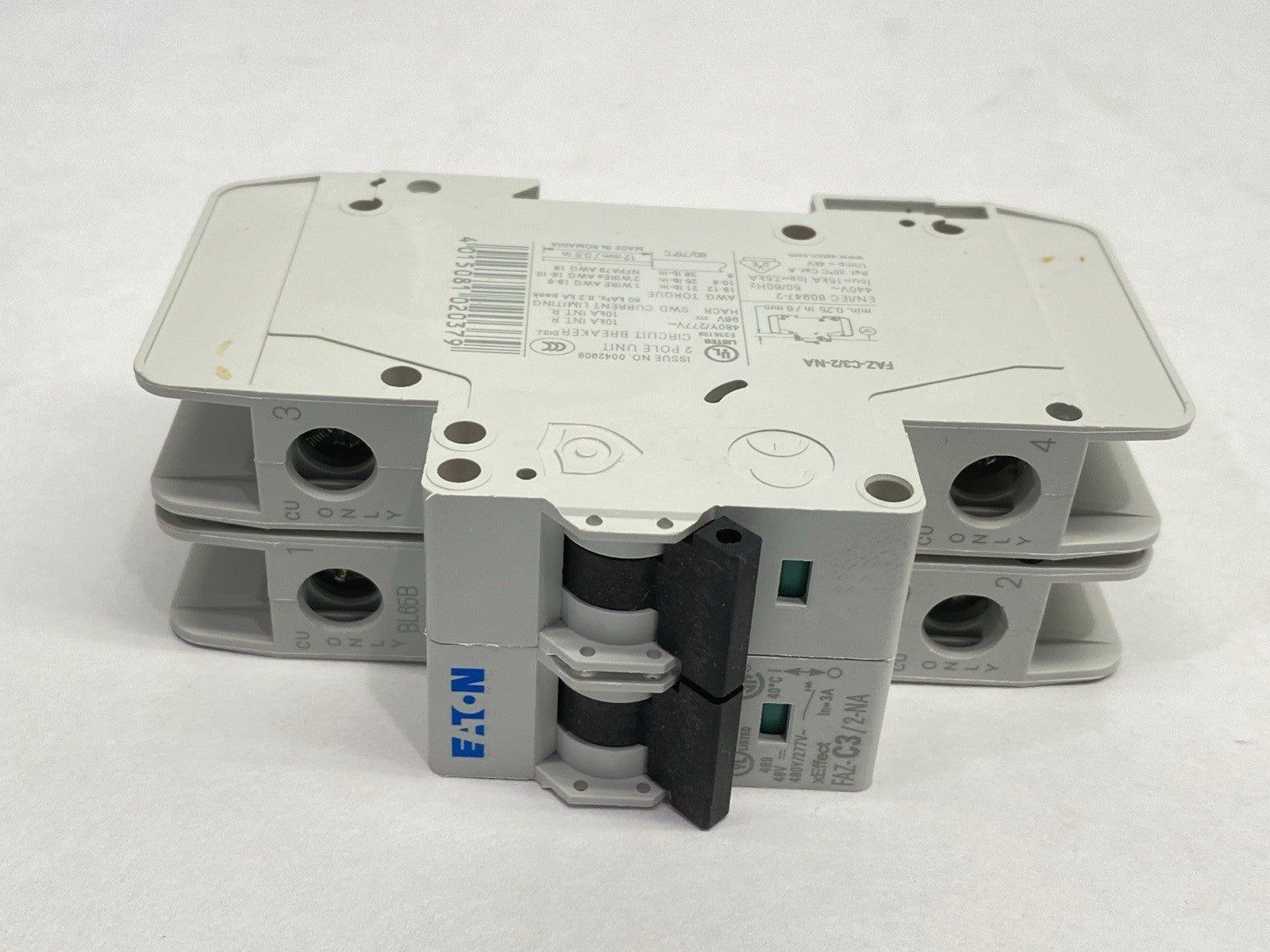 Eaton FAZ-C3/2-NA Circuit Breaker 2-Pole 3A 480Y/277VAC 102161 - Maverick Industrial Sales