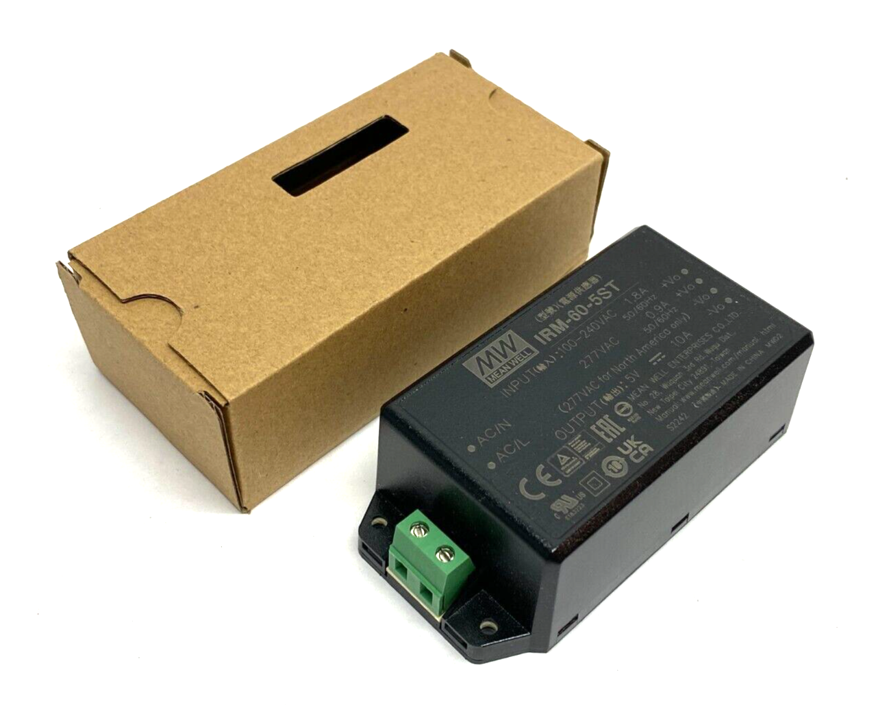 Meanwell IRM-60-5ST AC/DC Power Supply Converter Single Output 5V@10A 50W - Maverick Industrial Sales