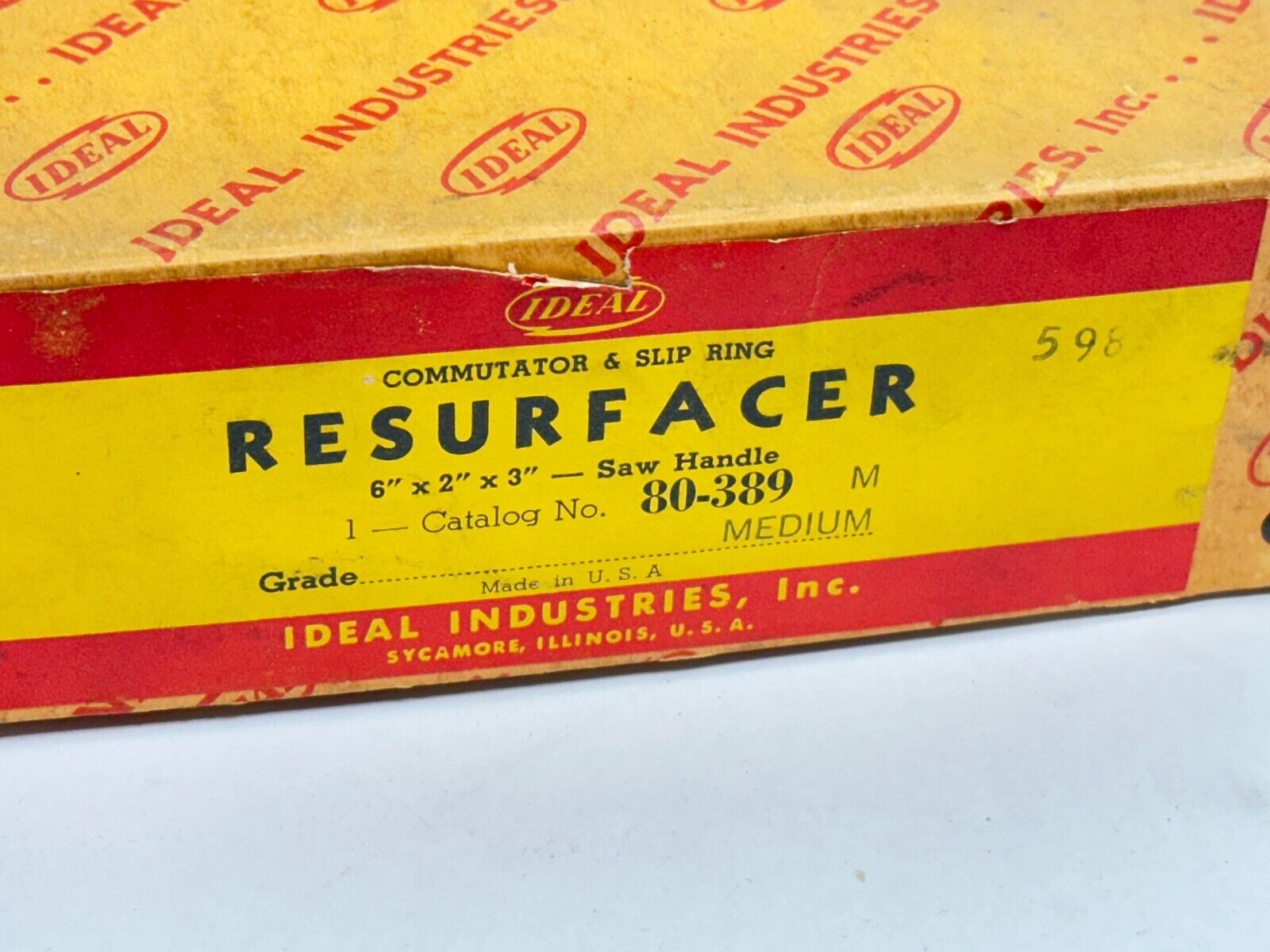 Ideal 80-389 Medium Resurfacer Block w/ Handle 6" x 2" x 3" - Used - Maverick Industrial Sales