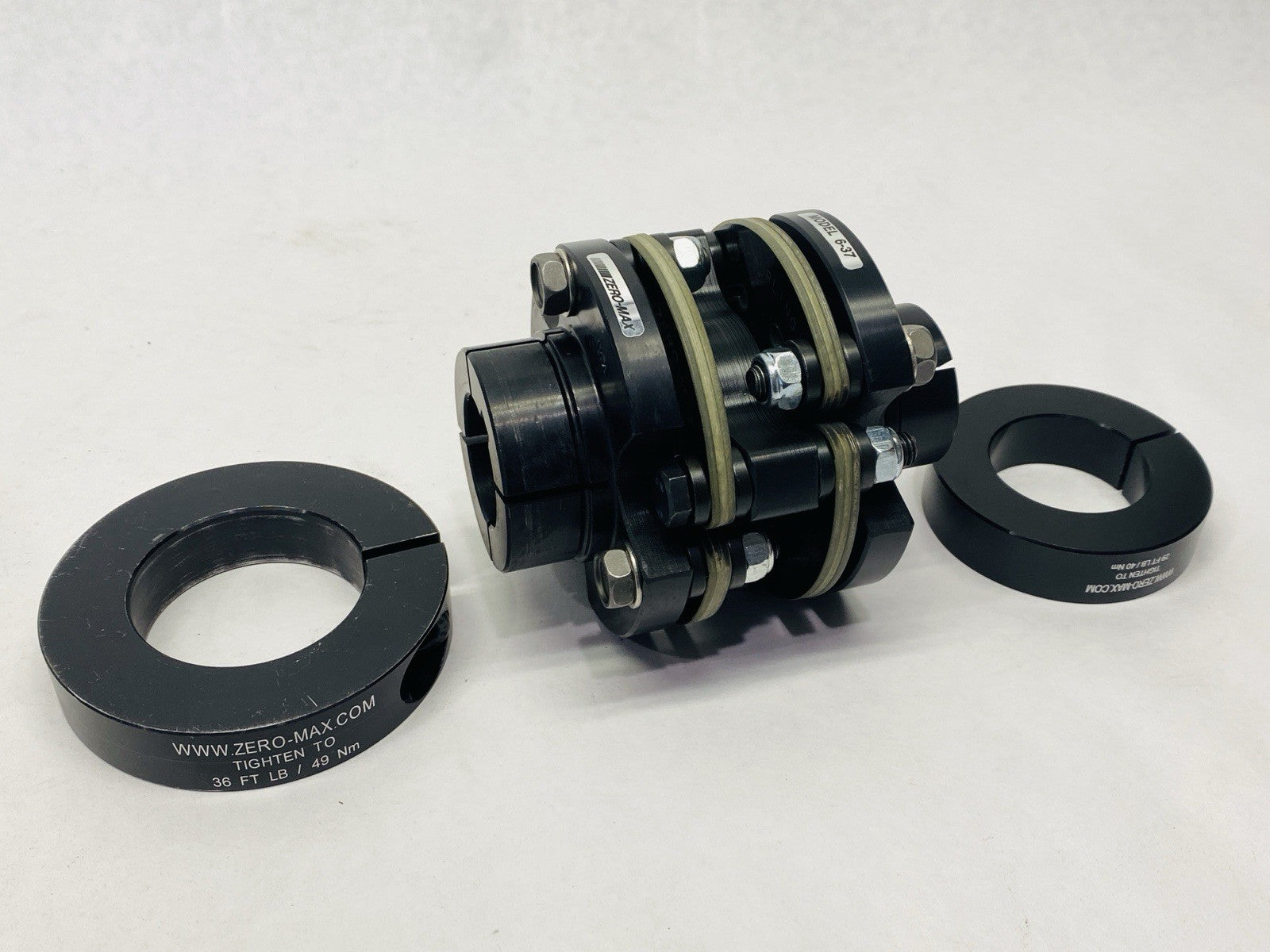 Zero Max 6P37-AC-040-016-01 Aluminium Double Flex Clamp - Maverick Industrial Sales