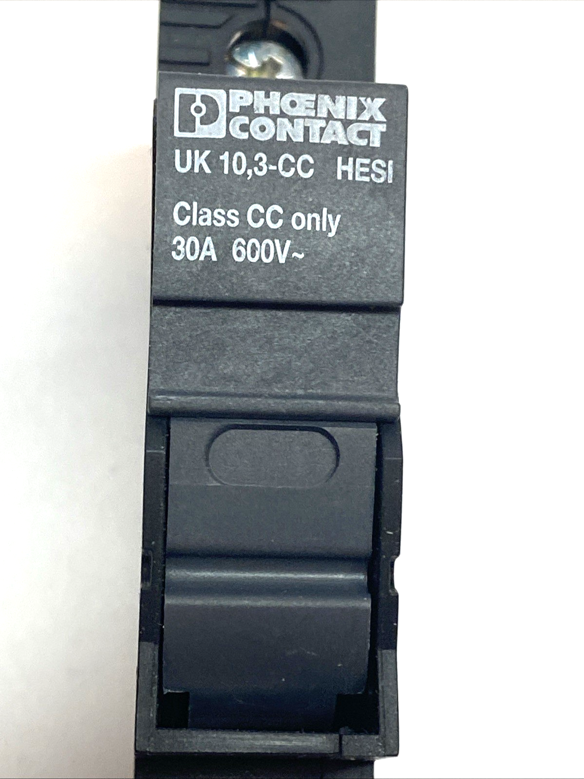 UK 10,3-CC | Phoenix Contact Fuse Terminal Block 600V 30A DIN Rail LOT OF 3 - Used - Maverick Industrial Sales