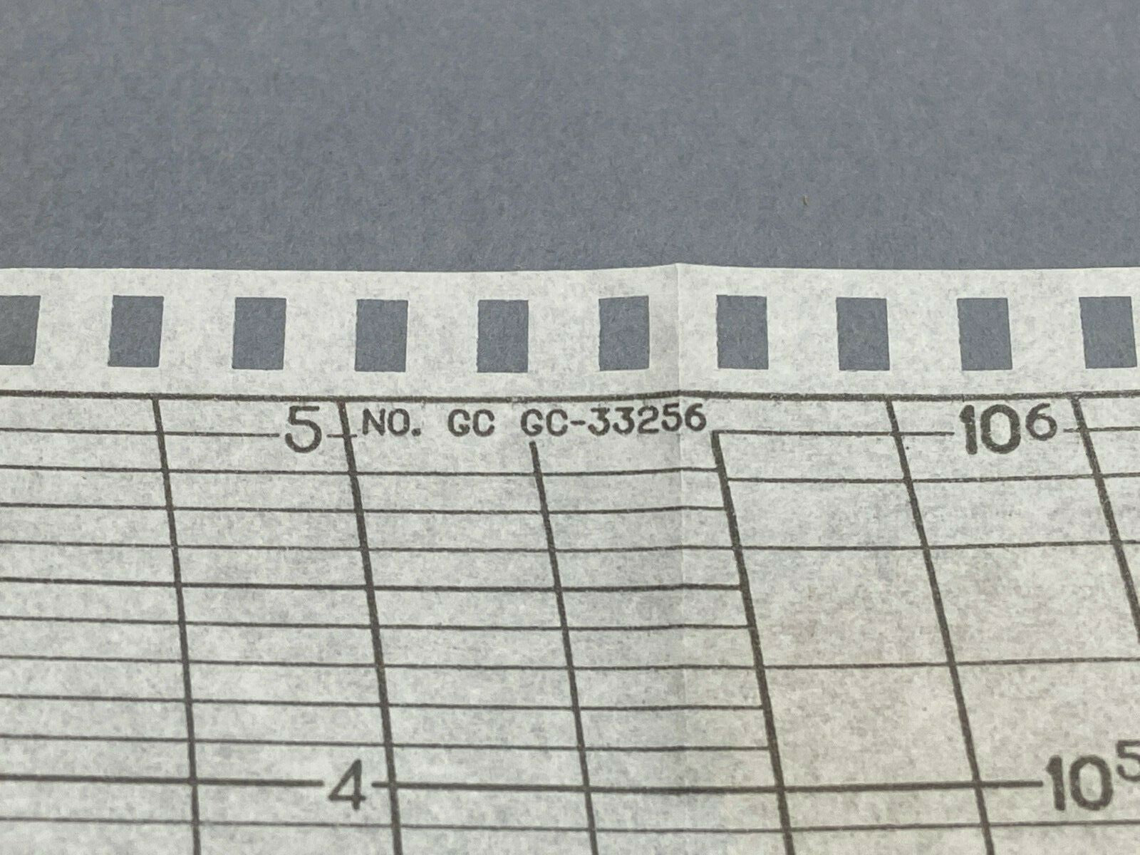 Graphic Controls GC-33256 Strip Chart Paper for Foxboro 0-5 Range - Maverick Industrial Sales
