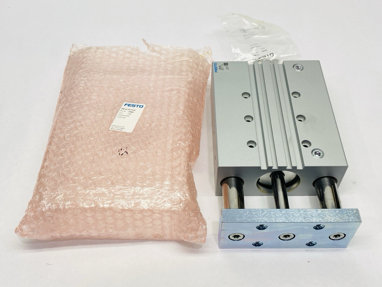 Festo DFM-50-125-P-A-GF Pneumatic Guided Cylinder 50mm Bore 125mm Stroke 170875 - Maverick Industrial Sales