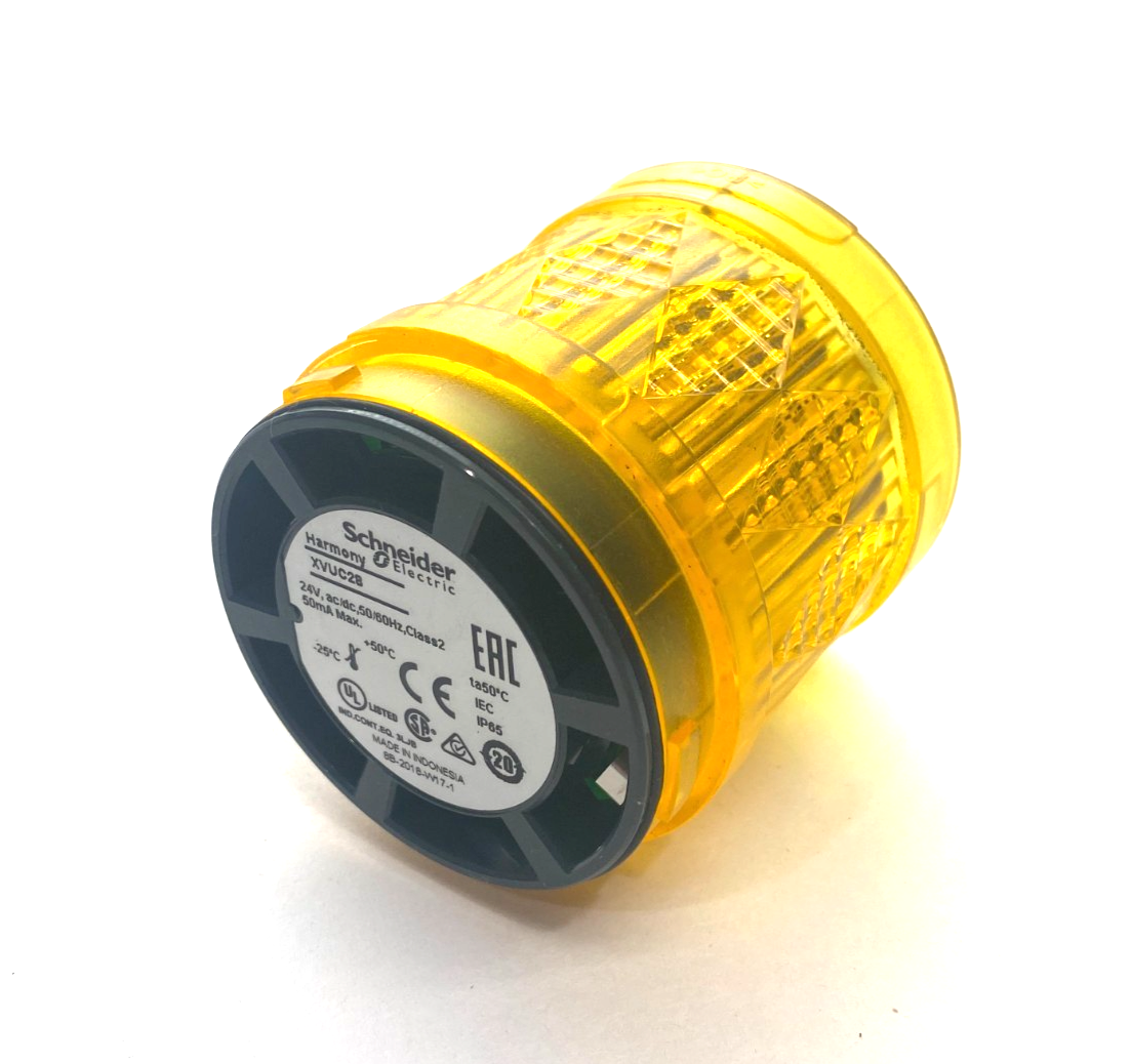 Schneider Electric XVUC28 Harmony Stack Light Element Yellow 24VAC/DC - Maverick Industrial Sales
