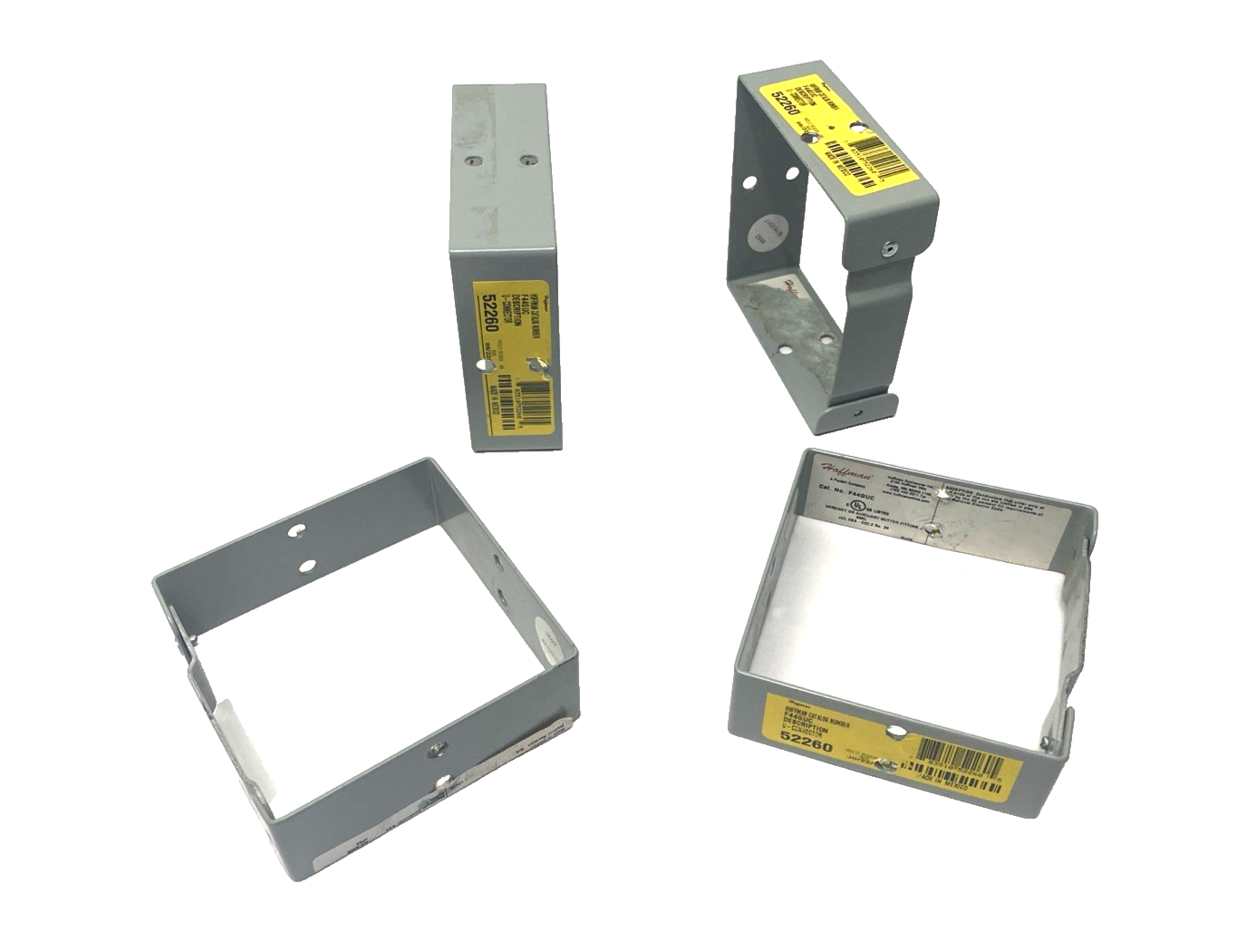 Hoffman F44GUC Universal U-Connector for Lay-In Wireway, fits 4" x 4" LOT OF 4 - Maverick Industrial Sales