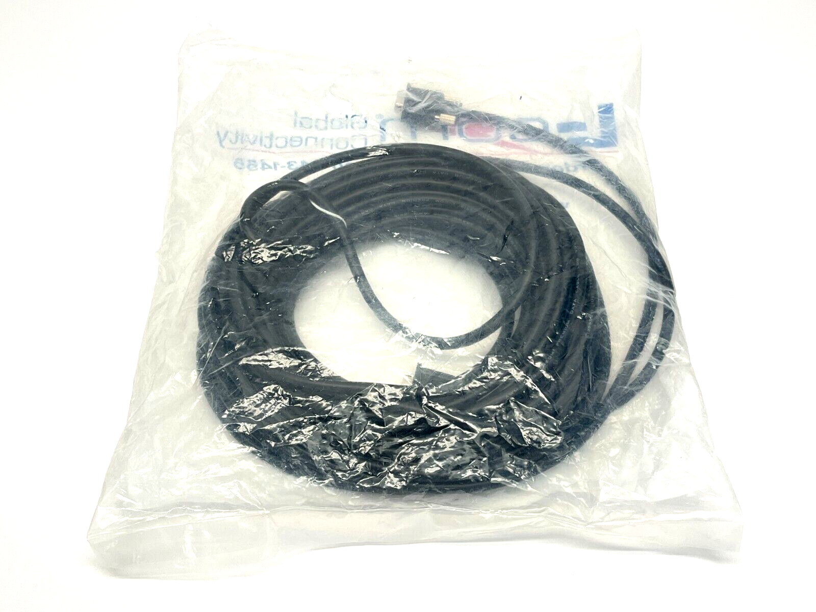 L-Com CS2NB15MF-50 Premium Molded Black D-Sub Cable DB15 Male/Female 50ft - Maverick Industrial Sales
