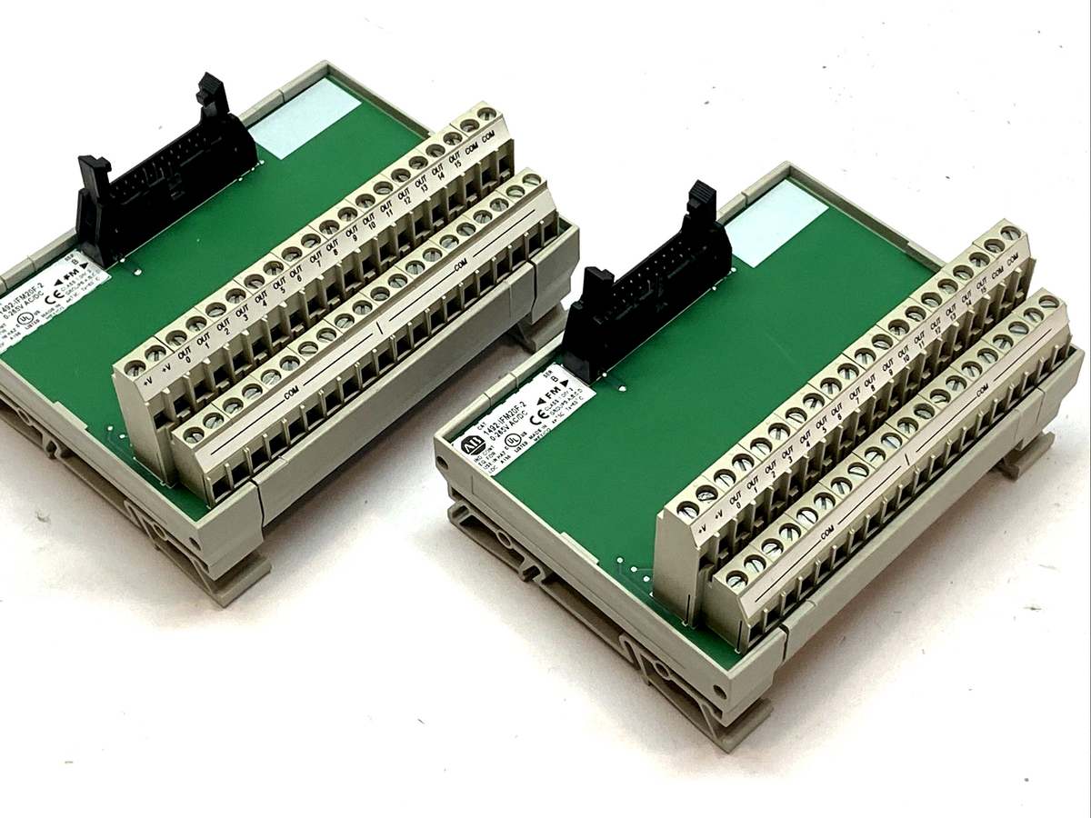 Allen Bradley 1492-IFM20F-2 IFM Module 20-Point Feed-Through Ser. B LOT OF 2 - Maverick Industrial Sales