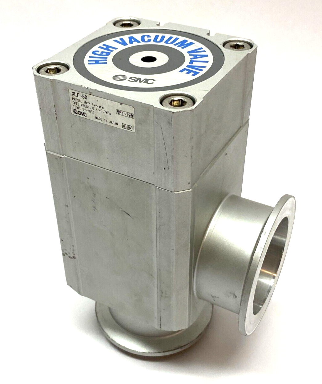 SMC XLF-50 High Vacuum Valve 0.4~0.7MPa Ope. Press 5~60°C - Maverick Industrial Sales