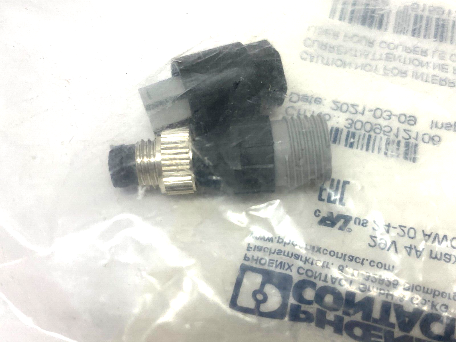 Phoenix Contact SACC-M 8MS-3QO-0,5-M Circular Plug In Connector 1441024 - Maverick Industrial Sales
