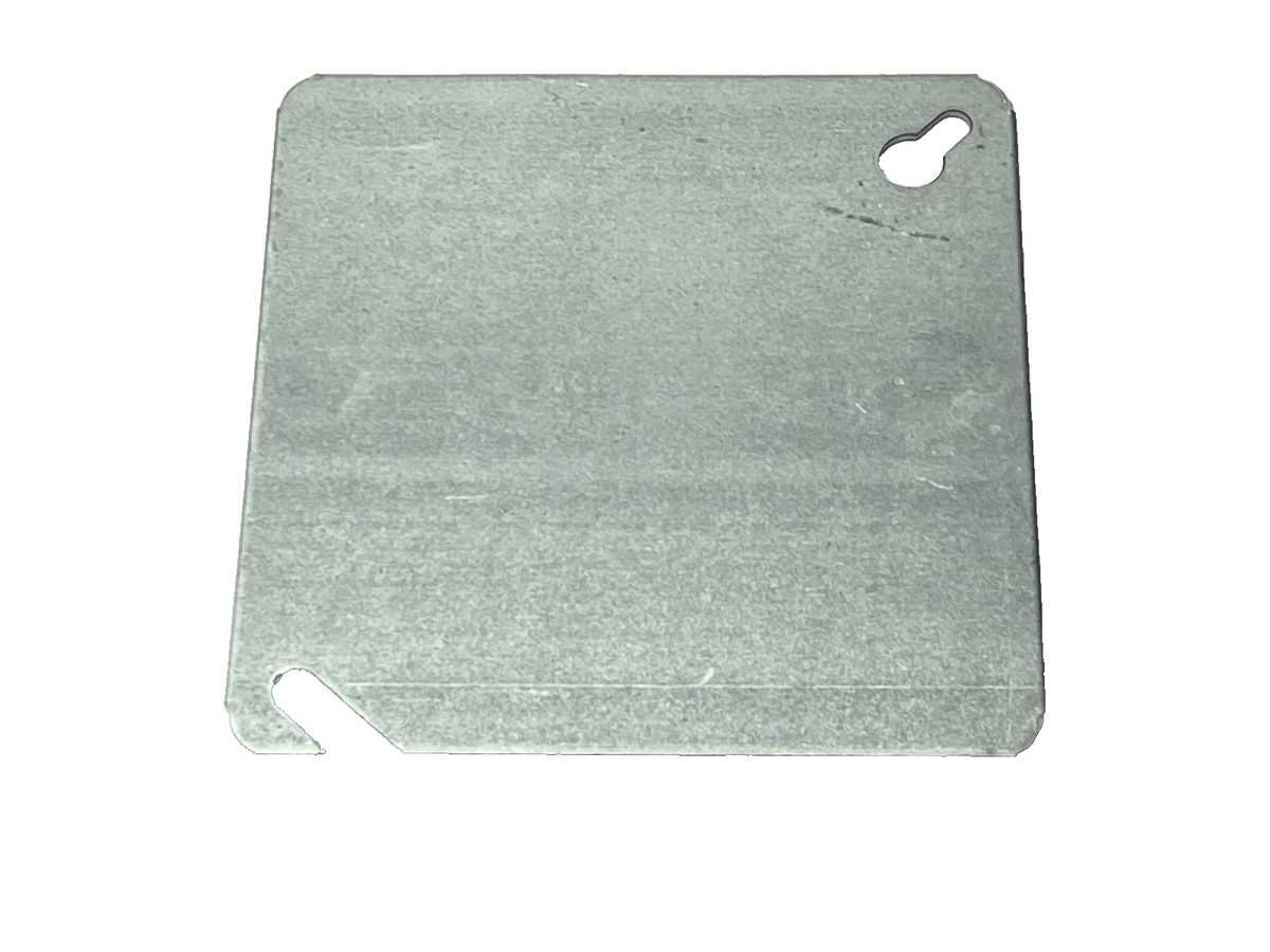 Steel City 52C1 Electrical Box Cover 4", Steel, Square, Flat, Blank LOT OF 11 - Maverick Industrial Sales