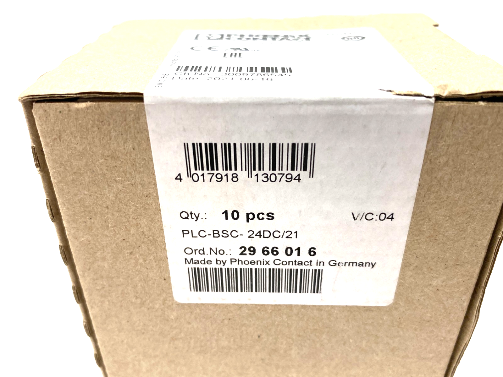 PLC-BSC-24DC/21 | Phoenix Contact Relay Base Terminal Block 2966016 BOX OF 10 - New - Maverick Industrial Sales
