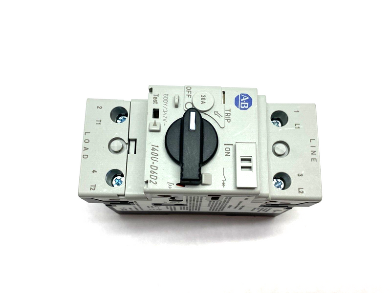 Allen Bradley 140U-D6D2-C30 Ser. B Motor Protection Circuit Breaker, Rotary, 30A - Maverick Industrial Sales