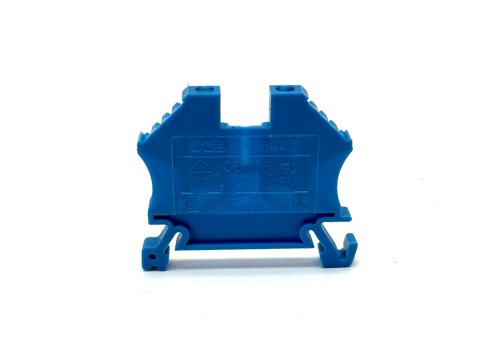 Morsettitalia 43408 BL Feed Through Terminal Block EURO 2.5 LOT OF 36 - Maverick Industrial Sales