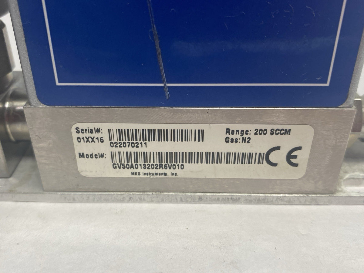 MKS Instruments GV50A013202R6V010 Sealed Mass Flow Controller 200SCCM Range - Maverick Industrial Sales